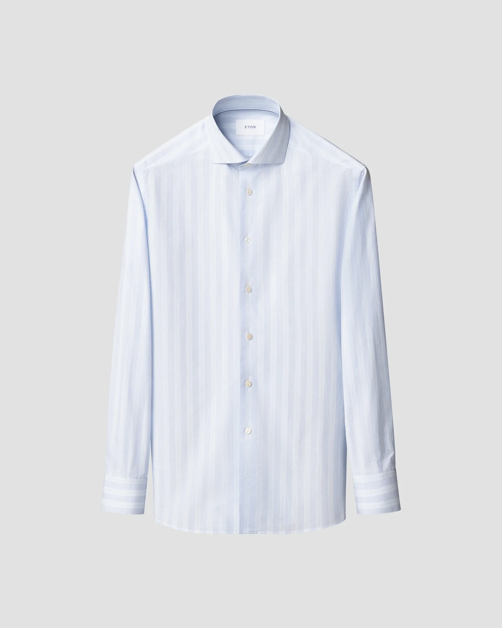 Eton - multi striped breeze poplin shirt