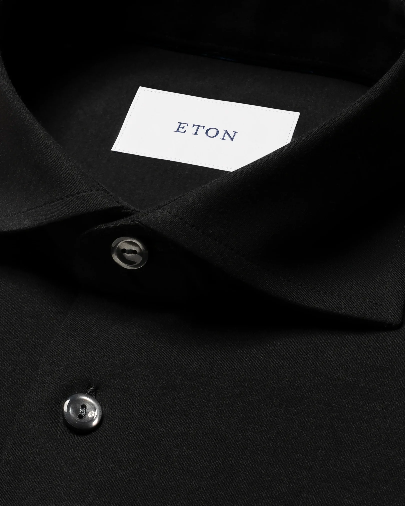 Eton - Chemise en coton uni extensible dans les quatre sens