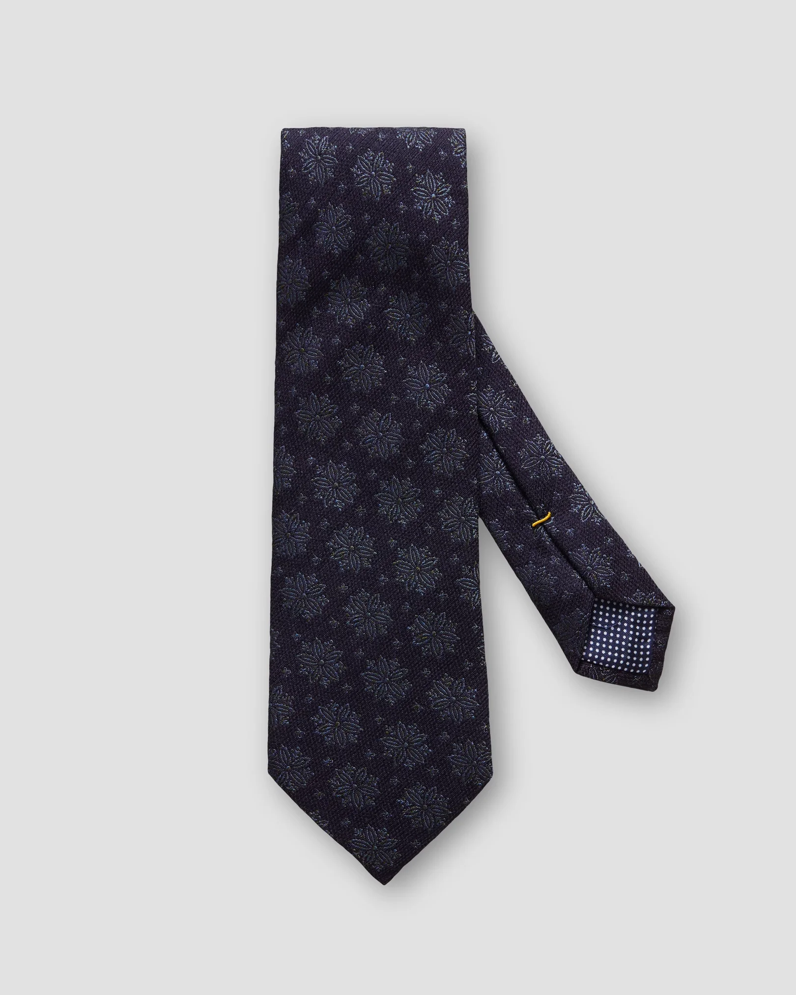 Eton - navy blue floral ptinted tie