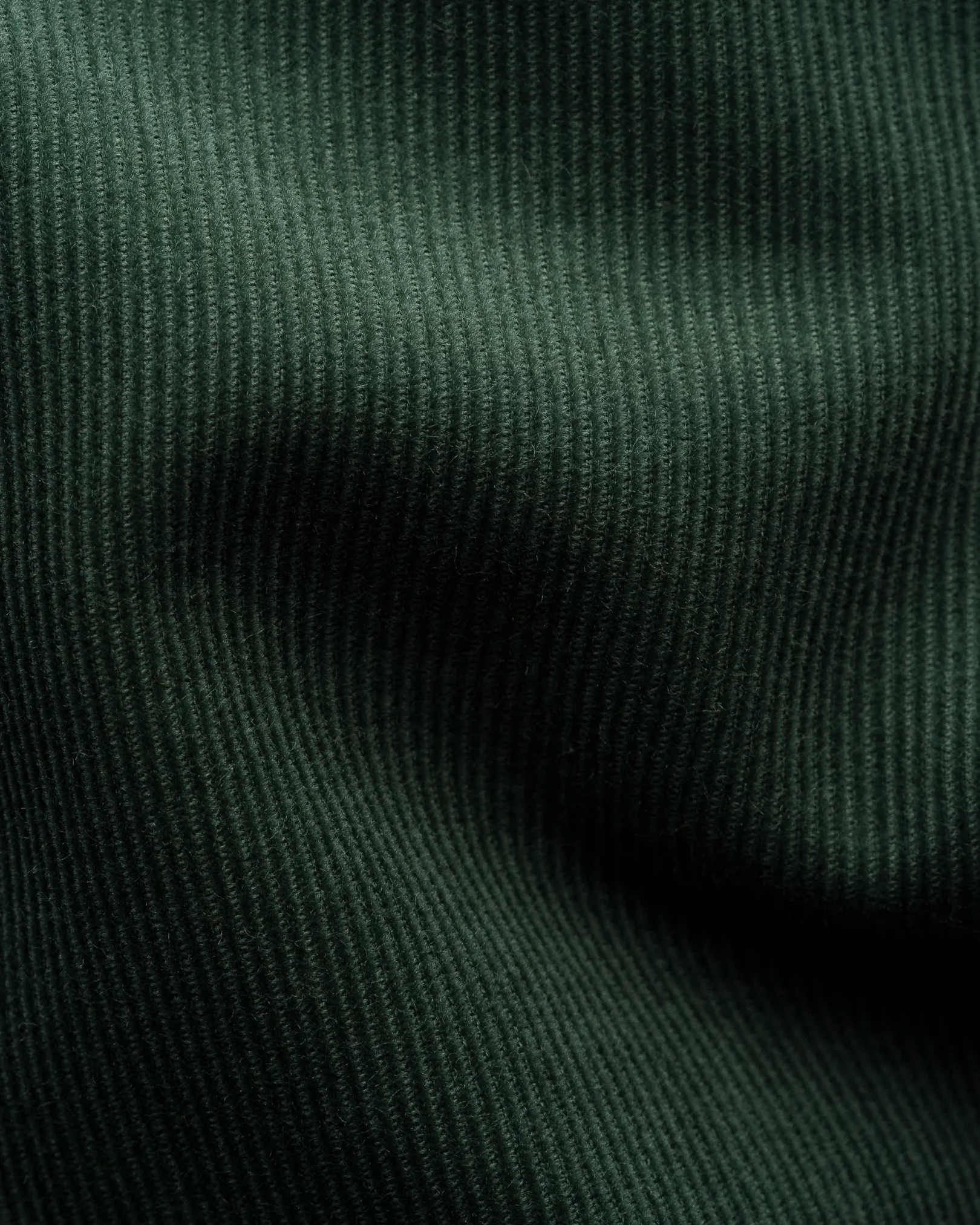 Eton - dark green solid corduroy shirt