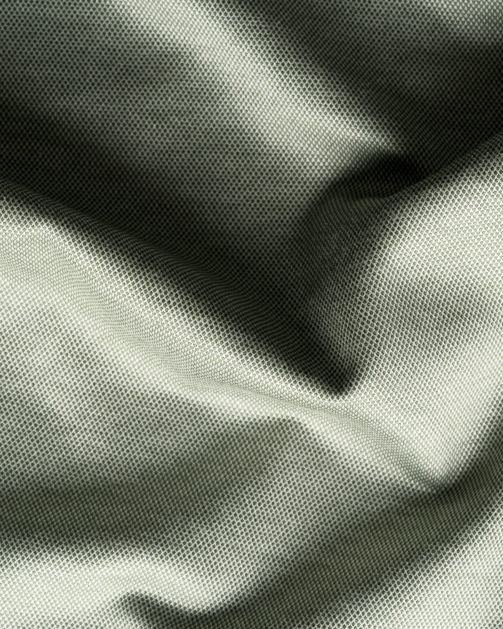 Eton - dark green filo di scozia knit shirt