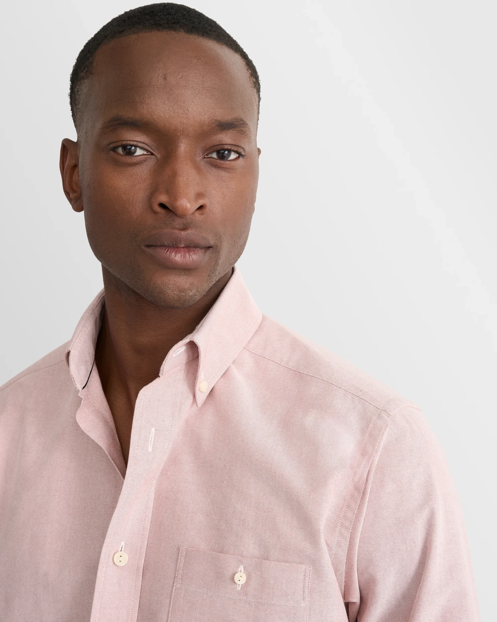 Eton - orange solid oxford shirt