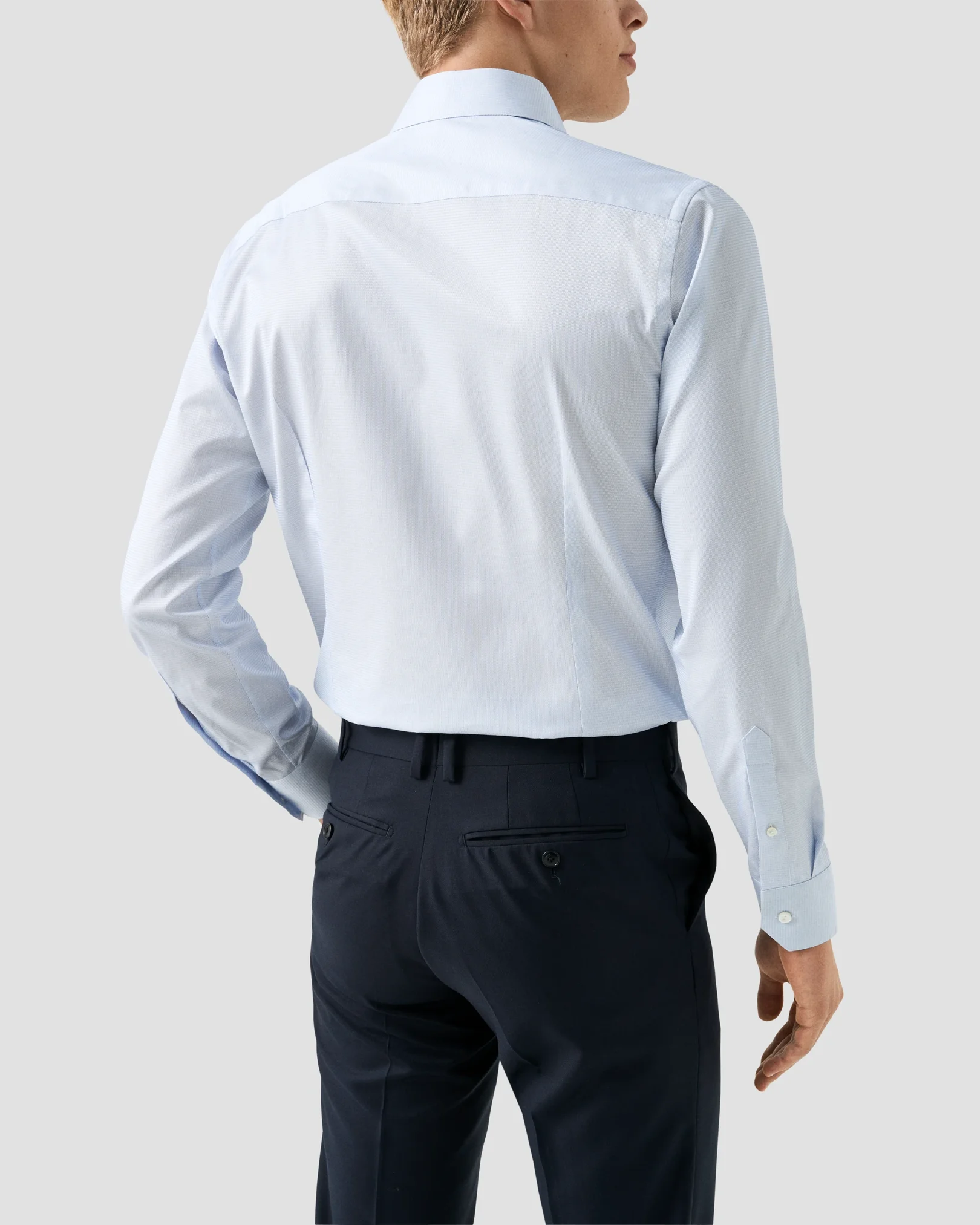 Eton - semi solid supima 120 shirt cut away