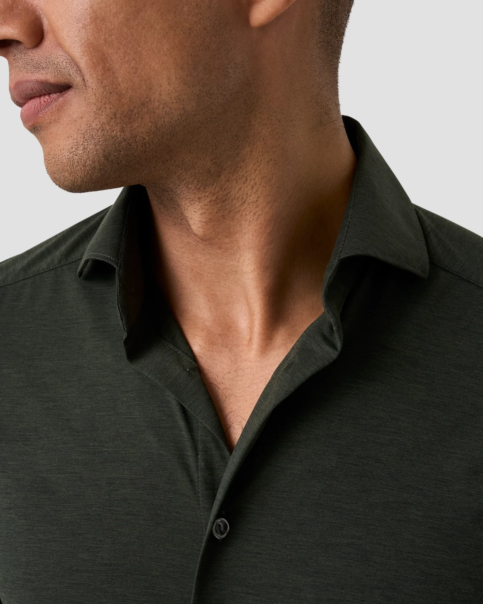 Eton - green four way stretch shirt