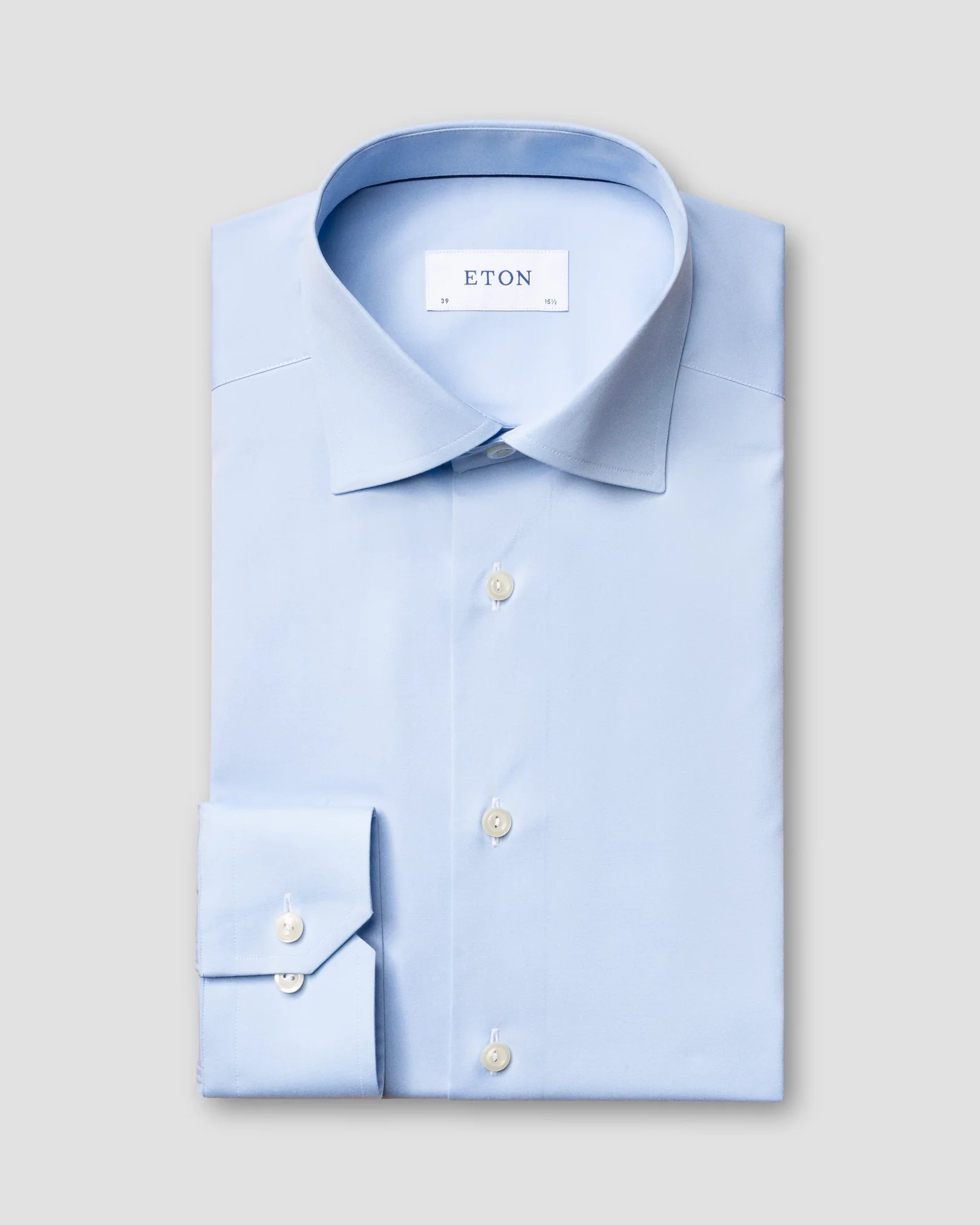 Eton - lightblue poplin shirt cut away