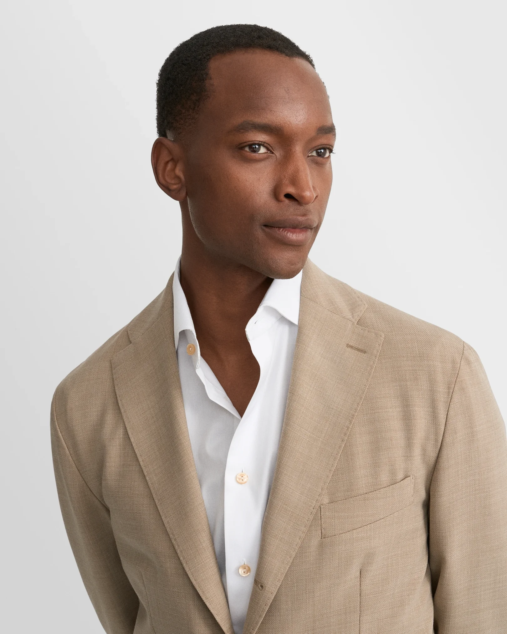 Eton - white geometric effect signature twill shirt 263