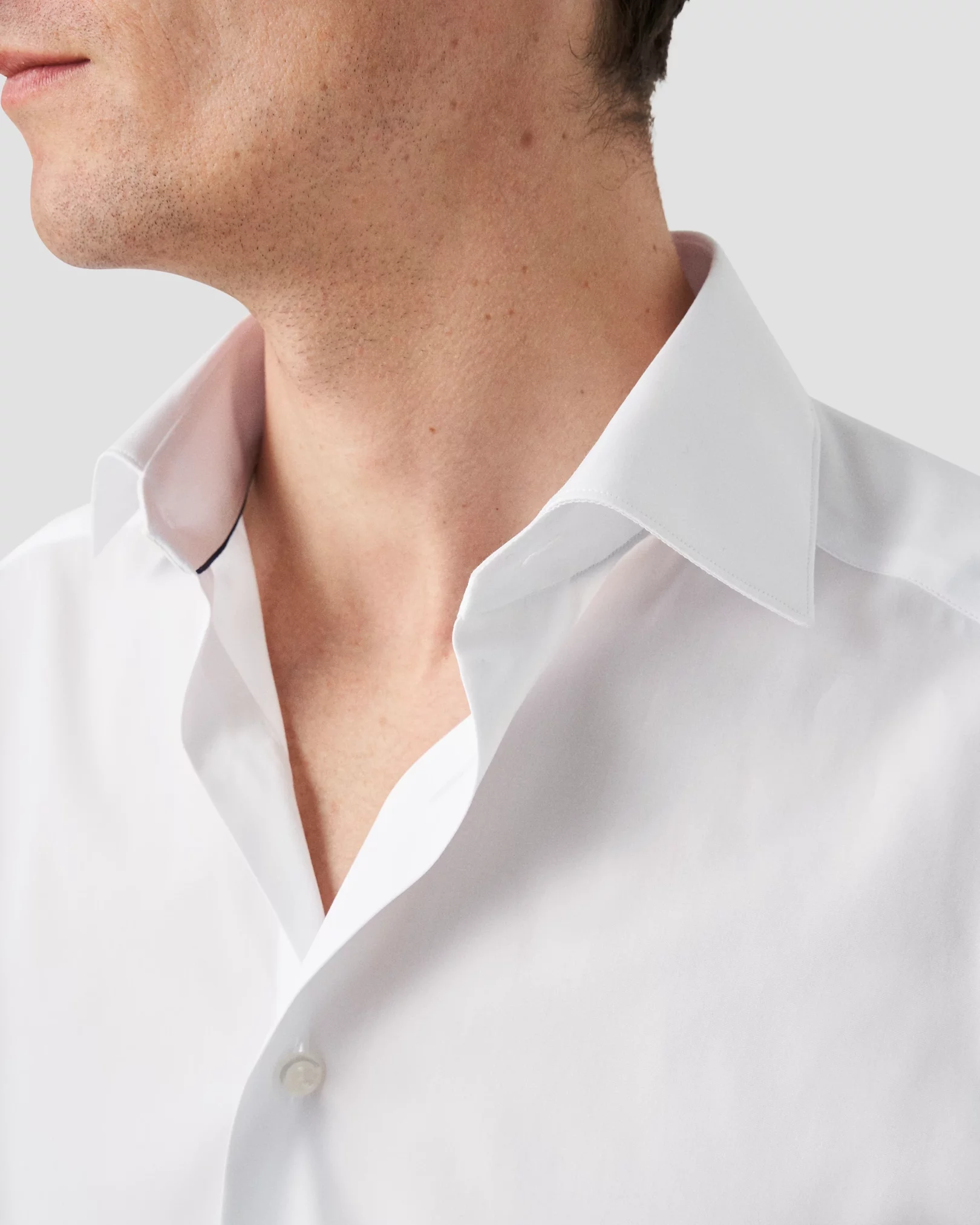 White Fine Poplin Shirt - Eton