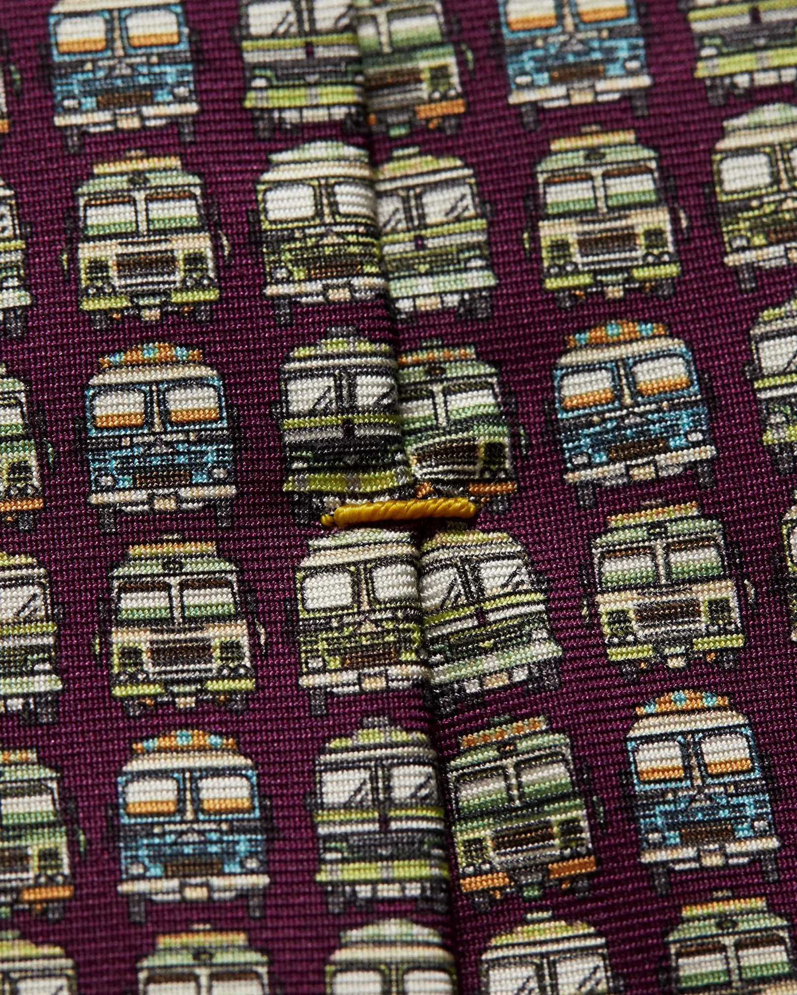 Eton - purple trucks tie