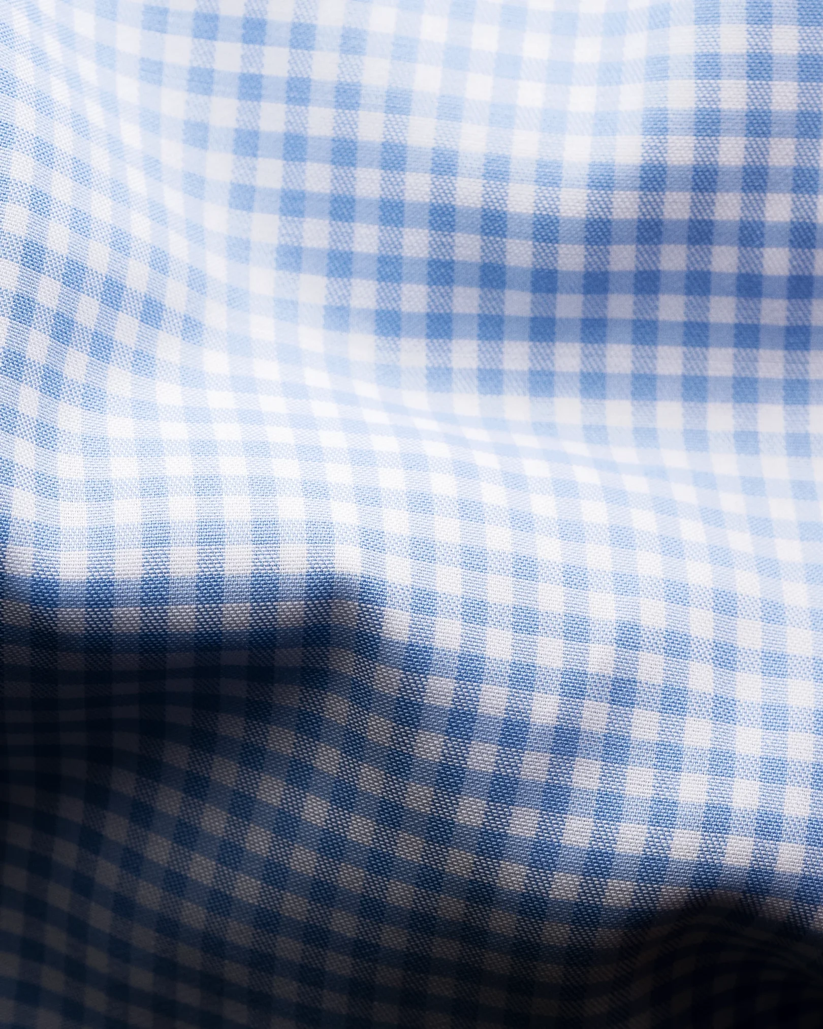 Eton - light blue check signature twill shirt