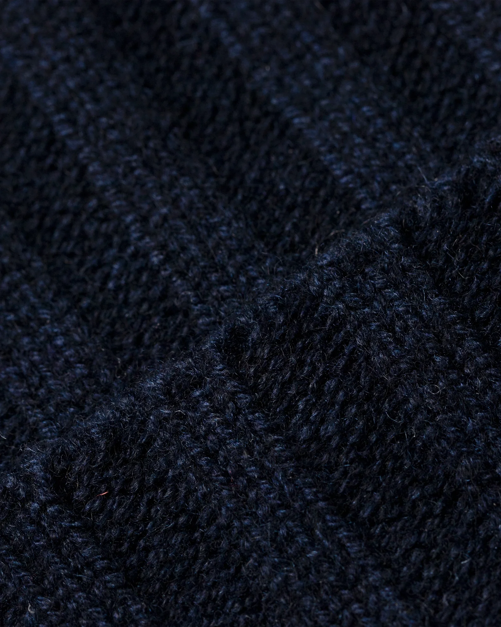 Eton - mid blue cashmere beanie logo detail