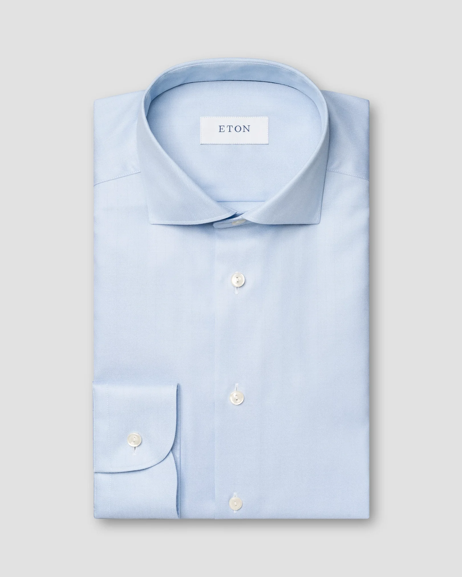 Eton - light blue signature twill archive two