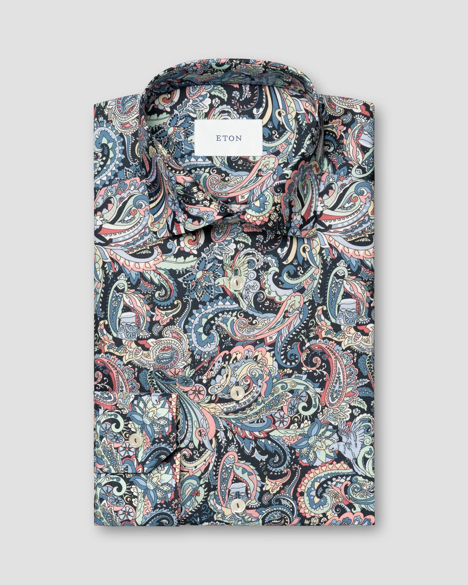 Eton - multi paisley signature twill shirt