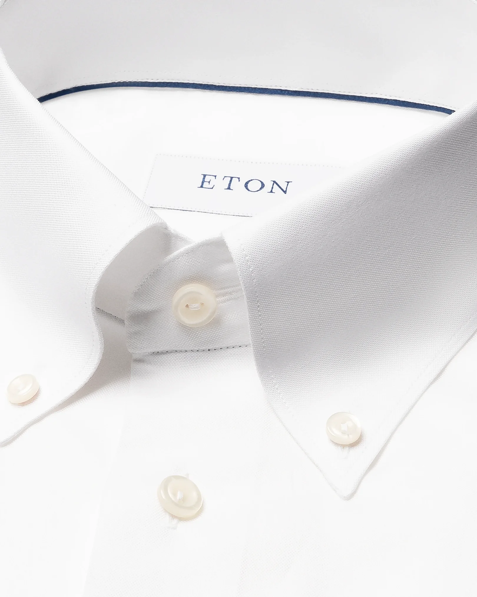 White Solid Signature Oxford Shirt