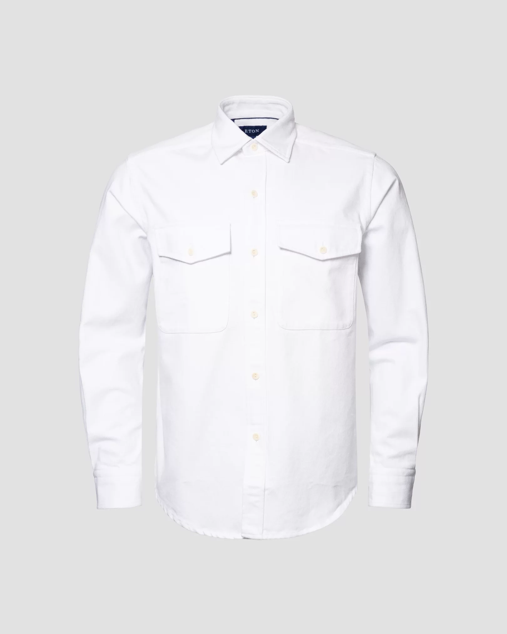 Eton - white heavy twill overshirt