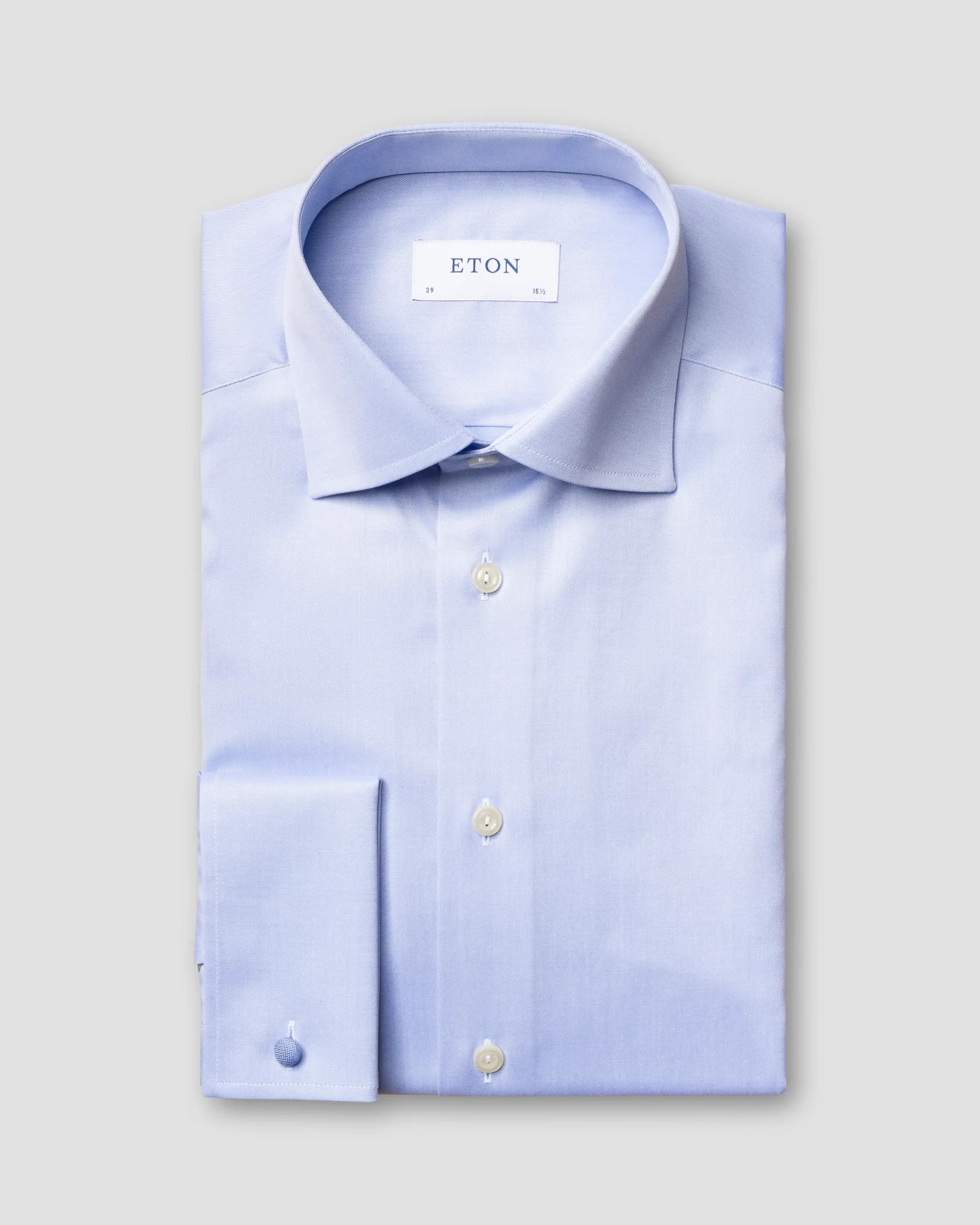 Light Blue Signature Twill Shirt – French Cuffs