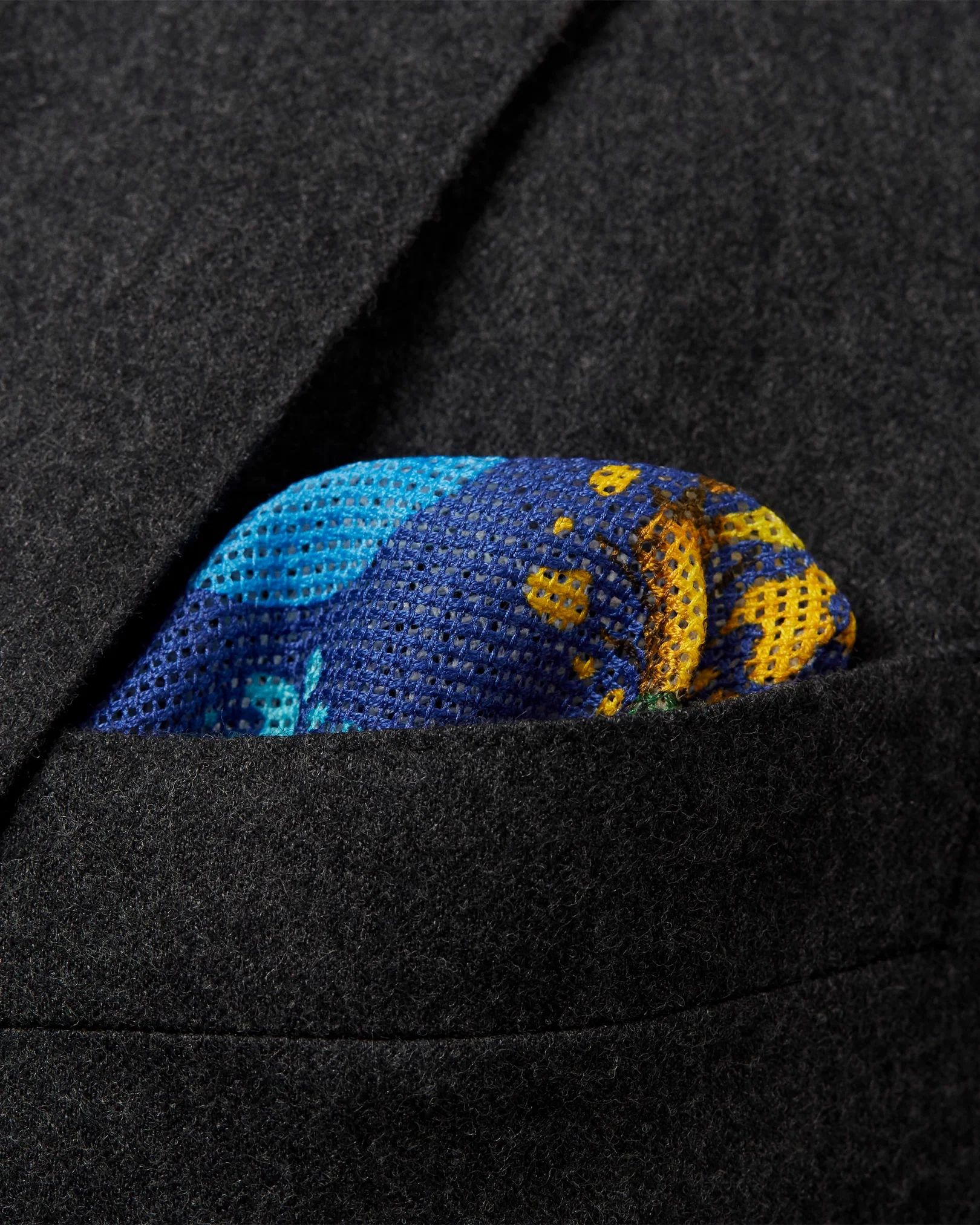 Eton - Ladybird Cotton Pocket Square