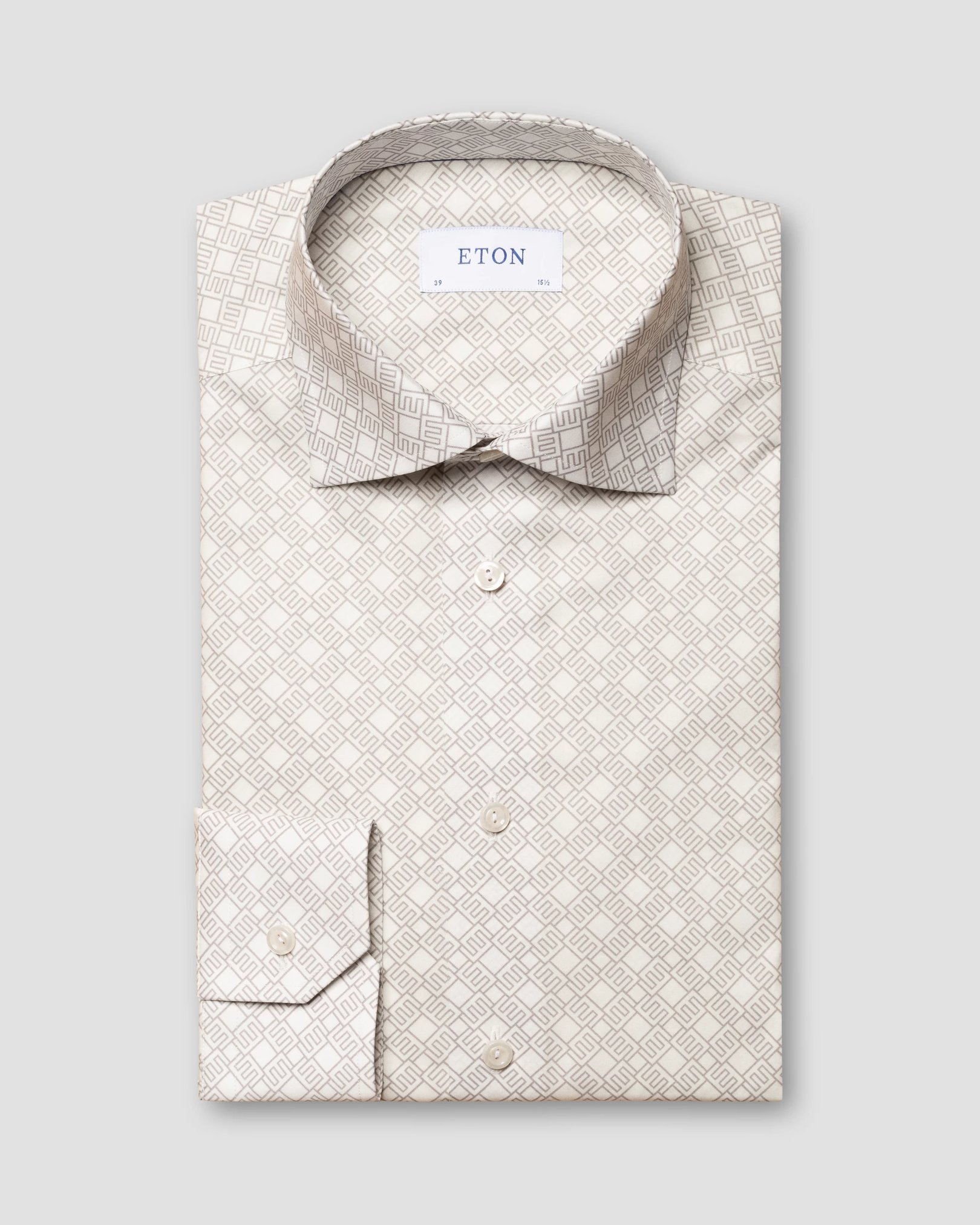 Eton - white fine twill cut away