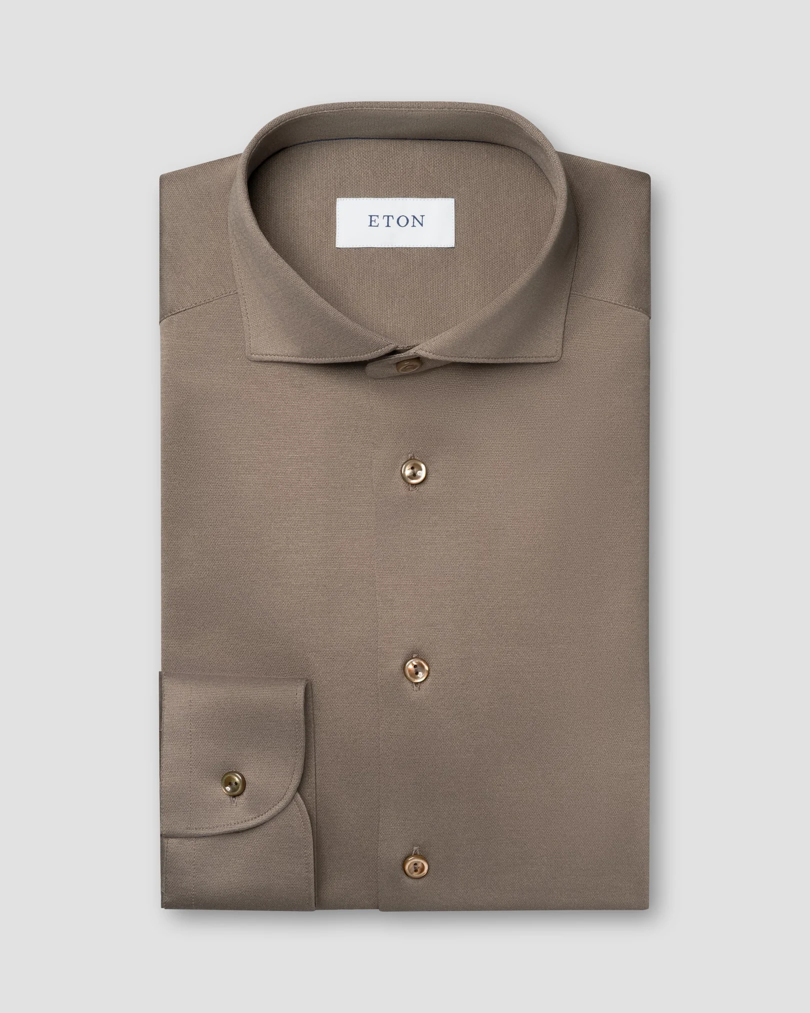 Eton - Filo di Scozia Knitted Jaquard Shirt