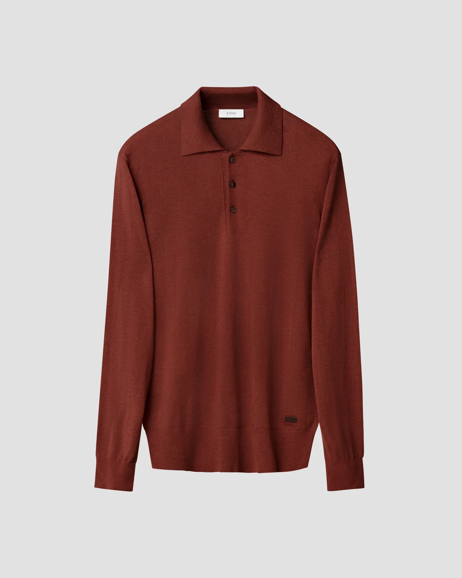 Eton - Fine Knit Polo Sweater