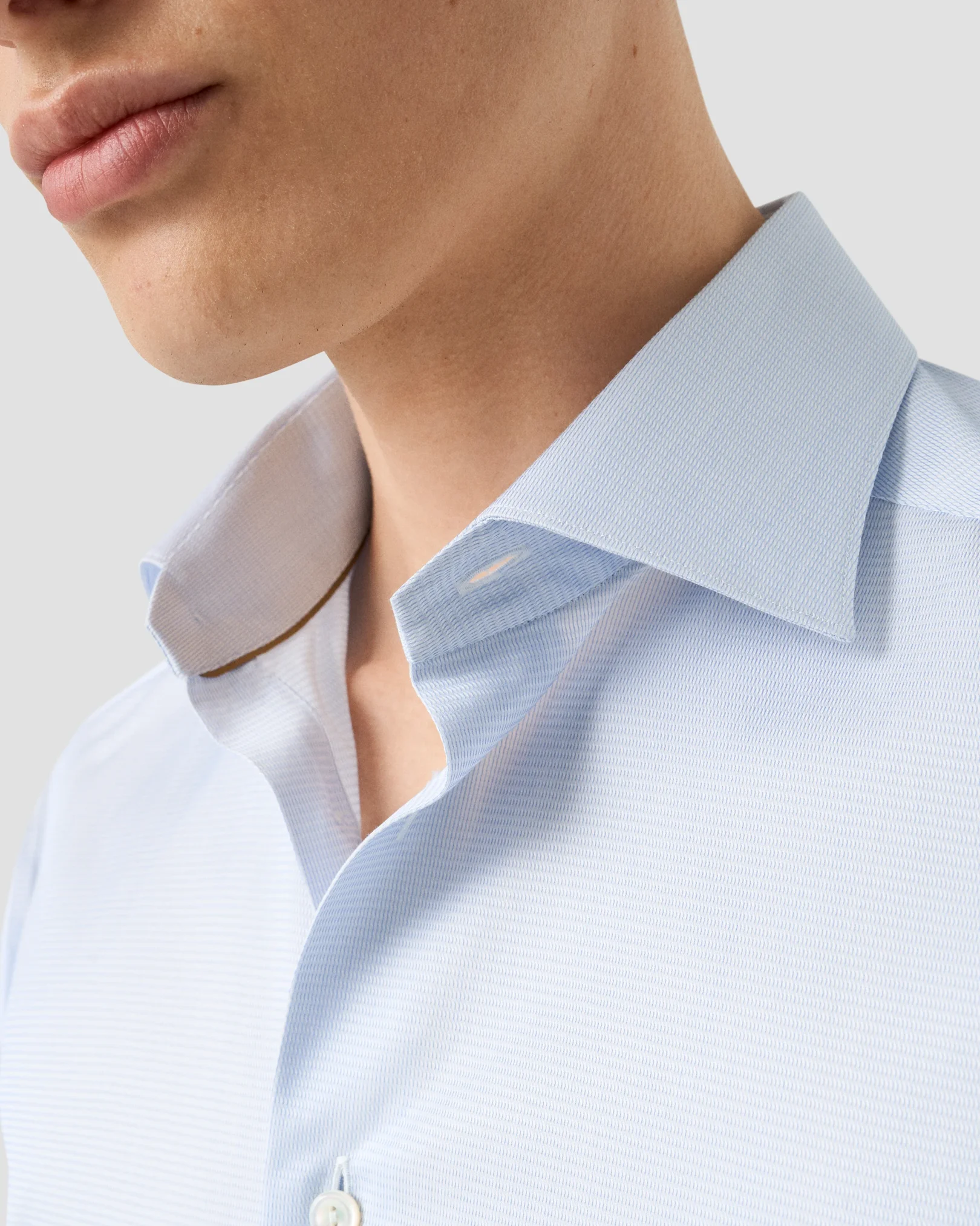 Eton - semi solid supima 120 shirt cut away