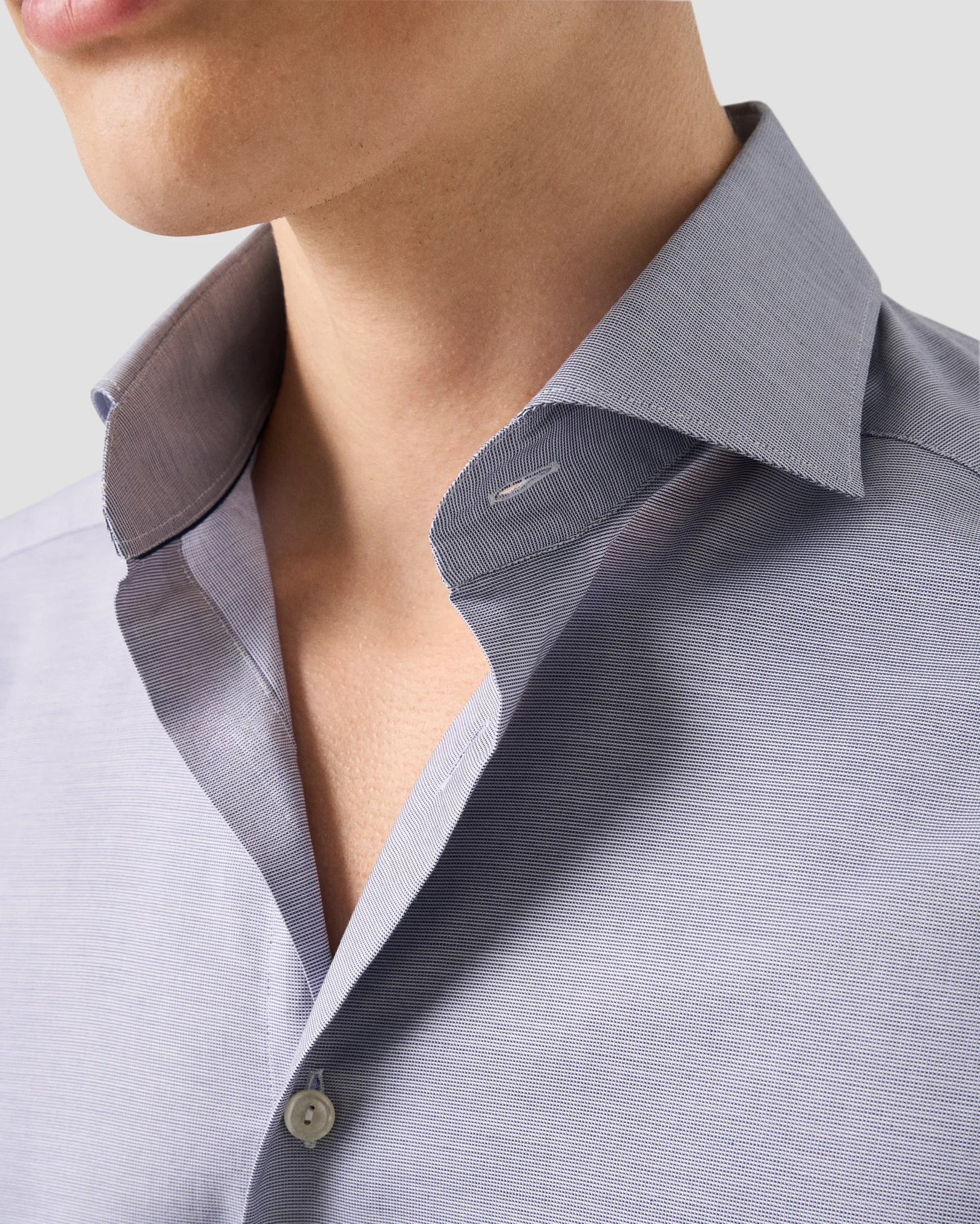 Eton - light purple solid signature oxford shirt