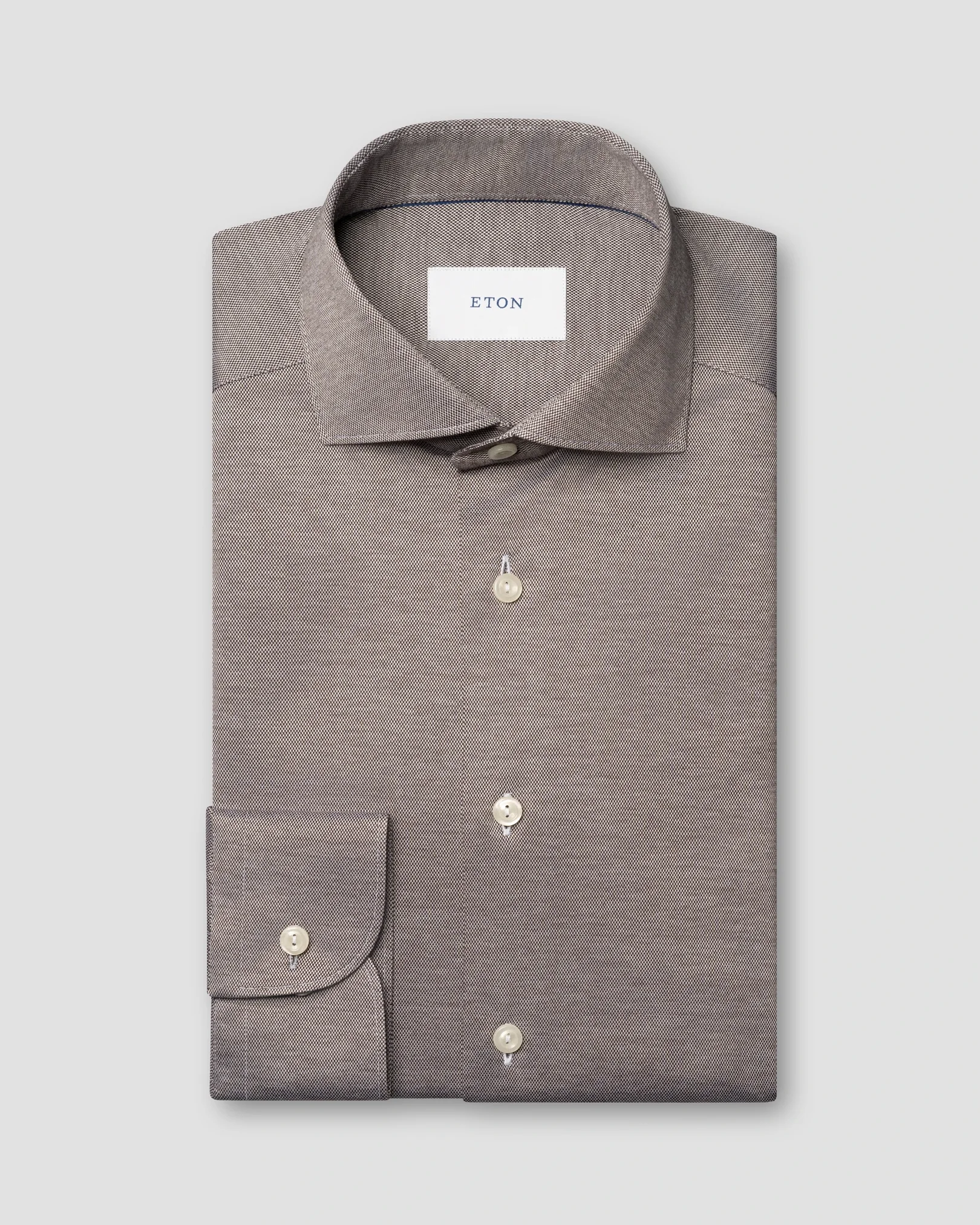 Eton - filo di scozia knit shirt 256