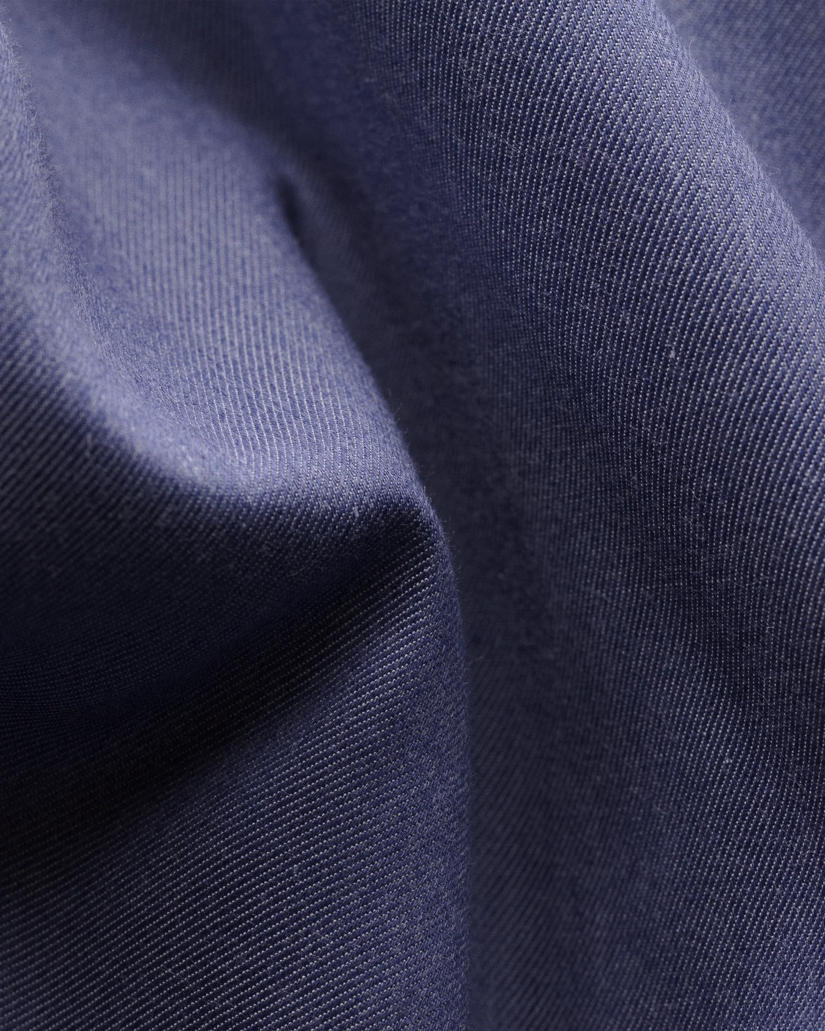 Eton - indigo effect cotton tencel shirt
