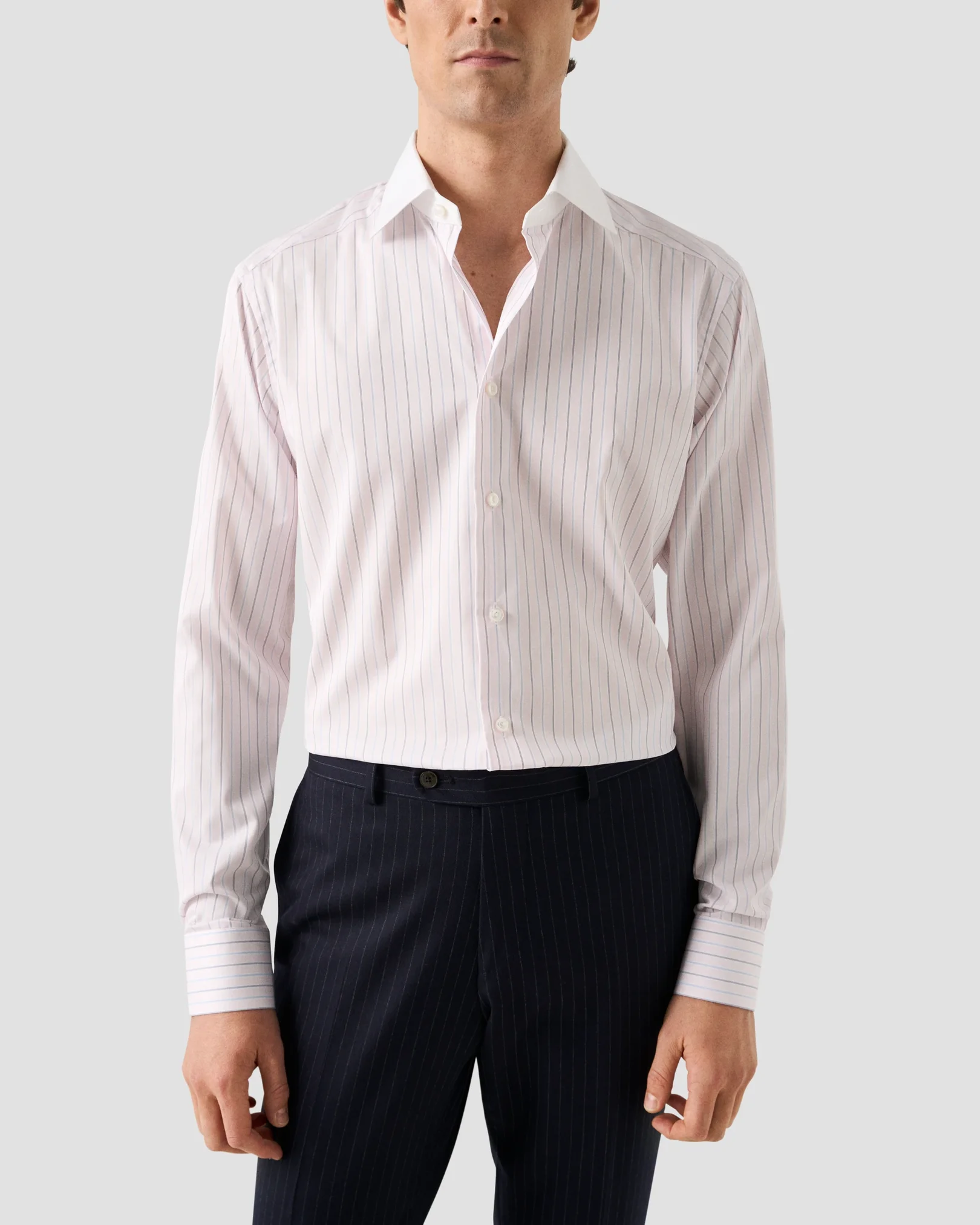 Eton - White Collar Supima 120 Shirt