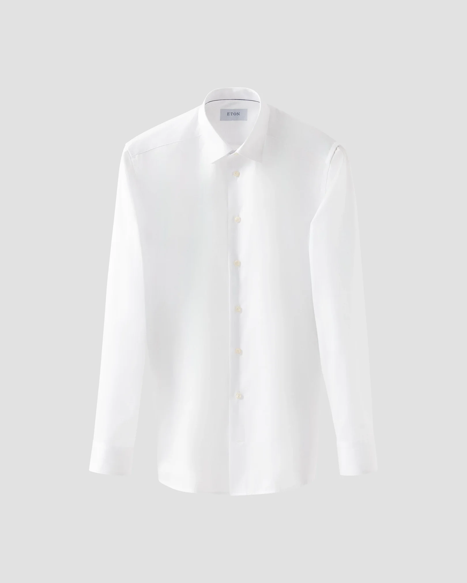 Eton - white solid twill shirt