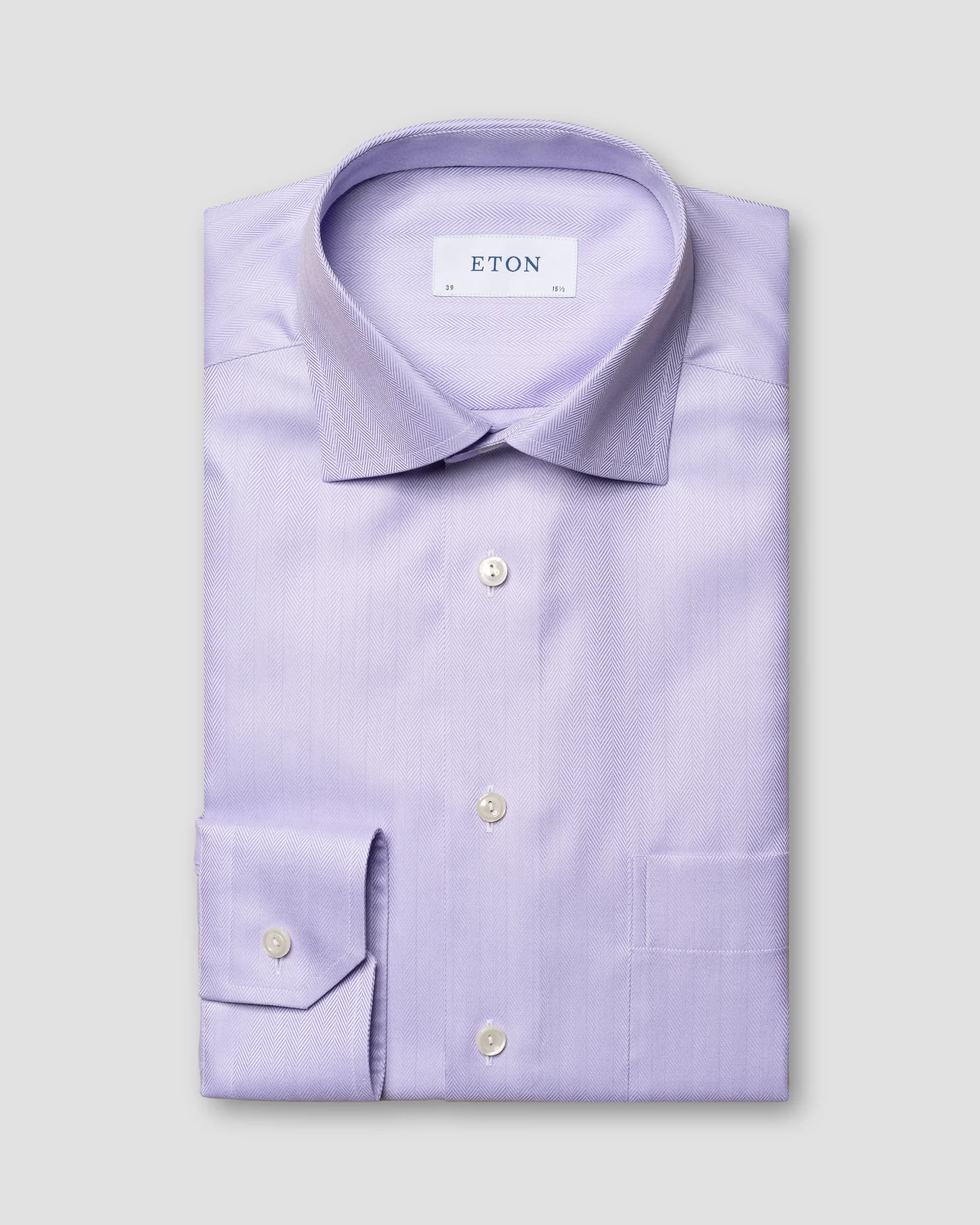 Eton - light purple signature twill cut away single classic