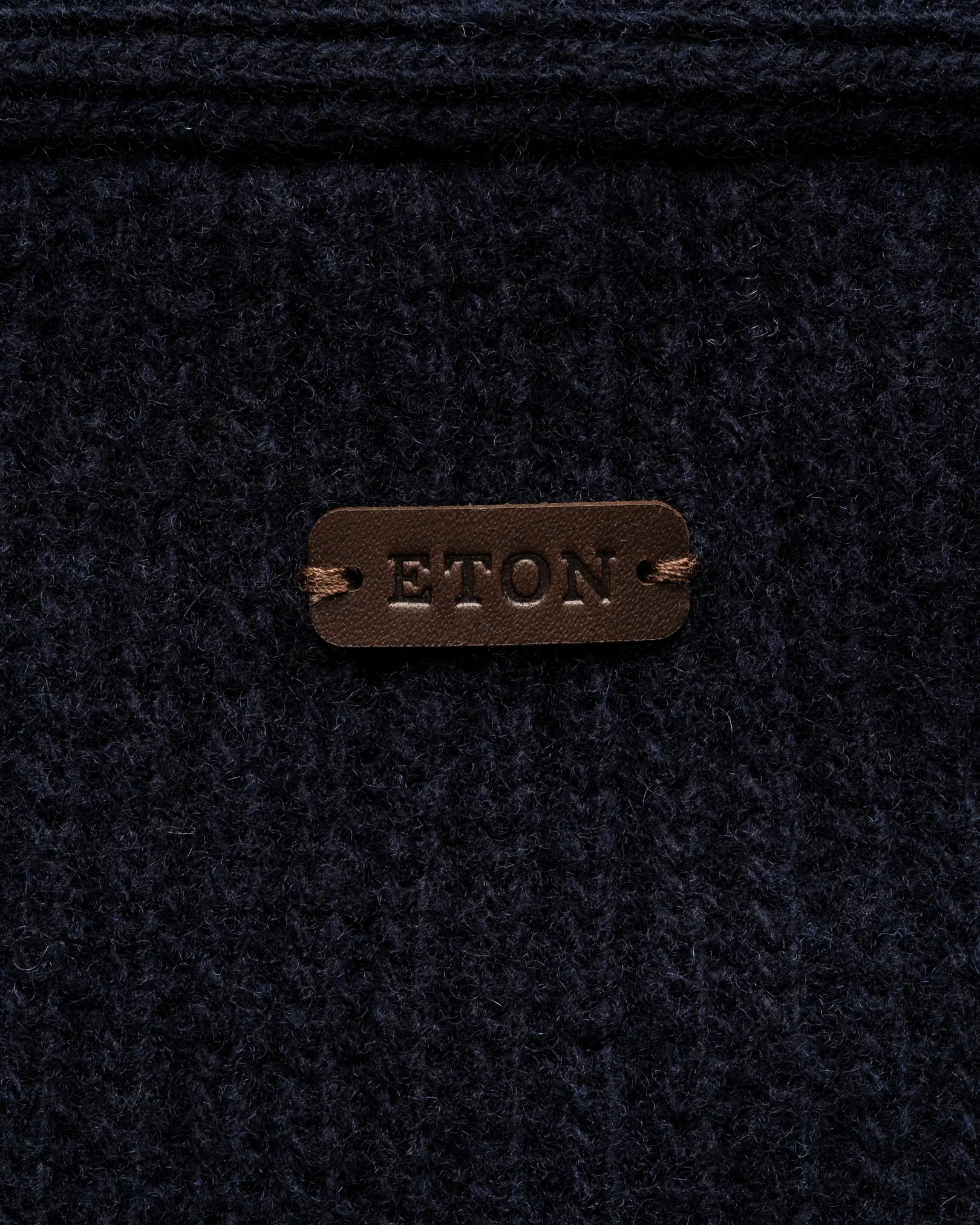 Eton - wool shawl collar knit cardigan