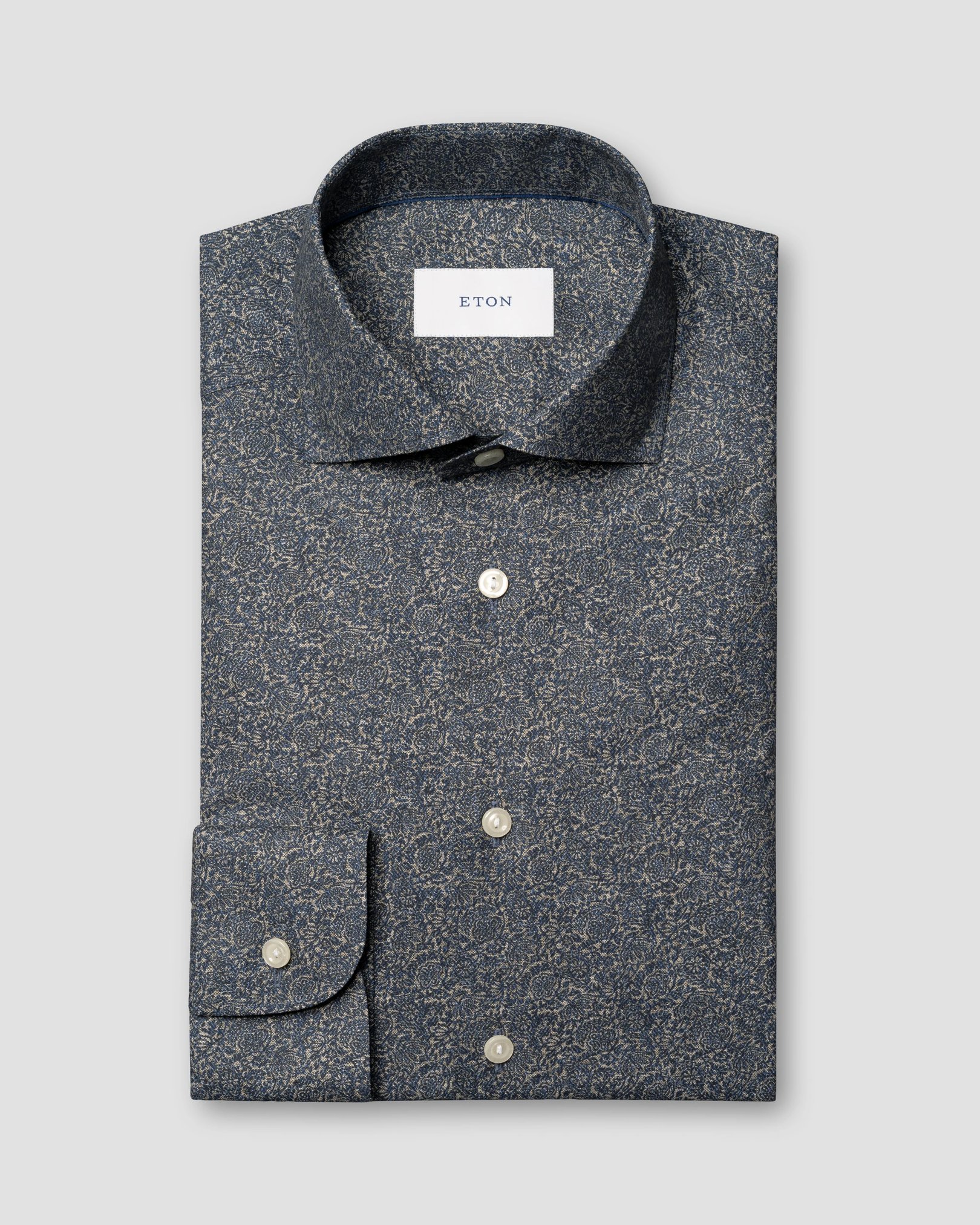 Eton - Tonal Ornamental Print Shirt