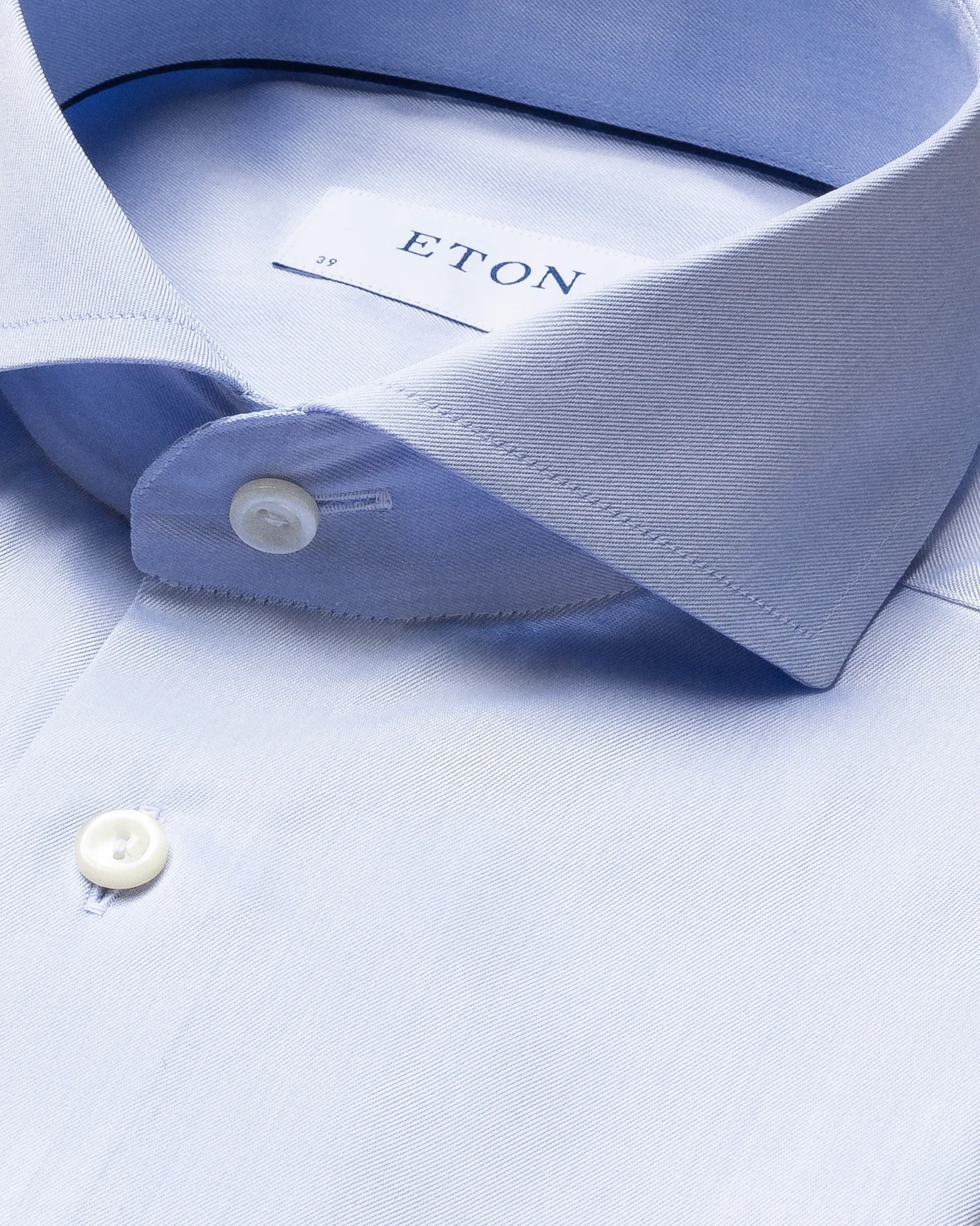 Eton - light blue shirt signature twill and extreme cut away