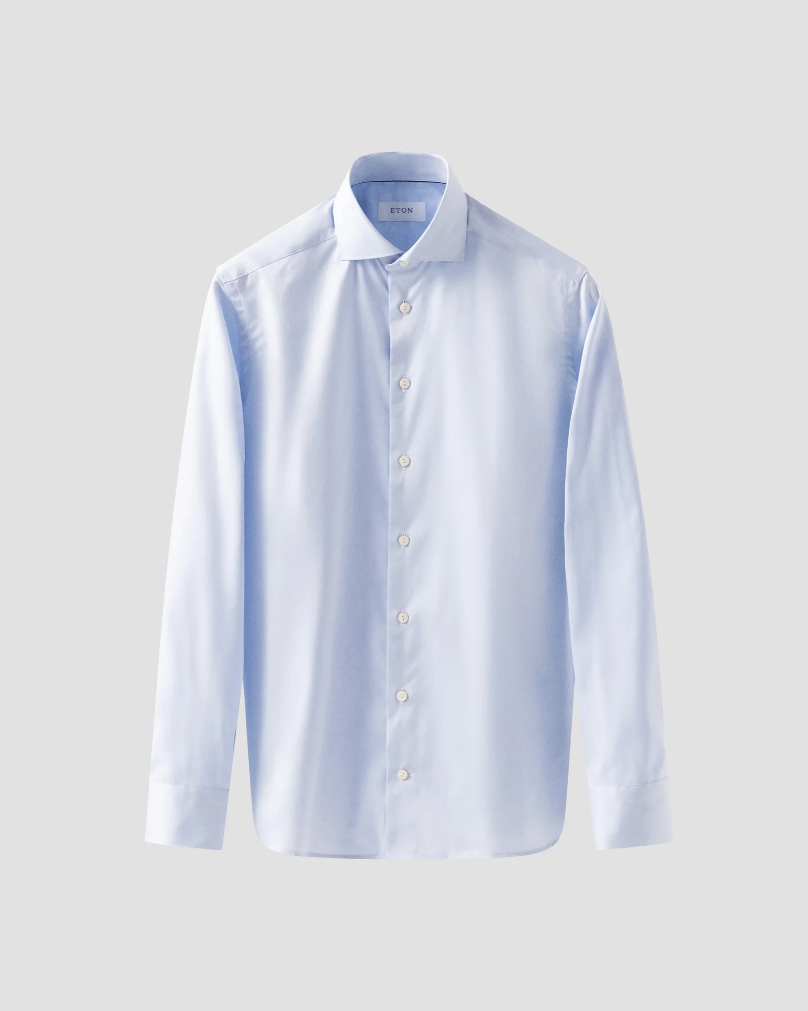 Eton - light blue signature twill wide spread collar