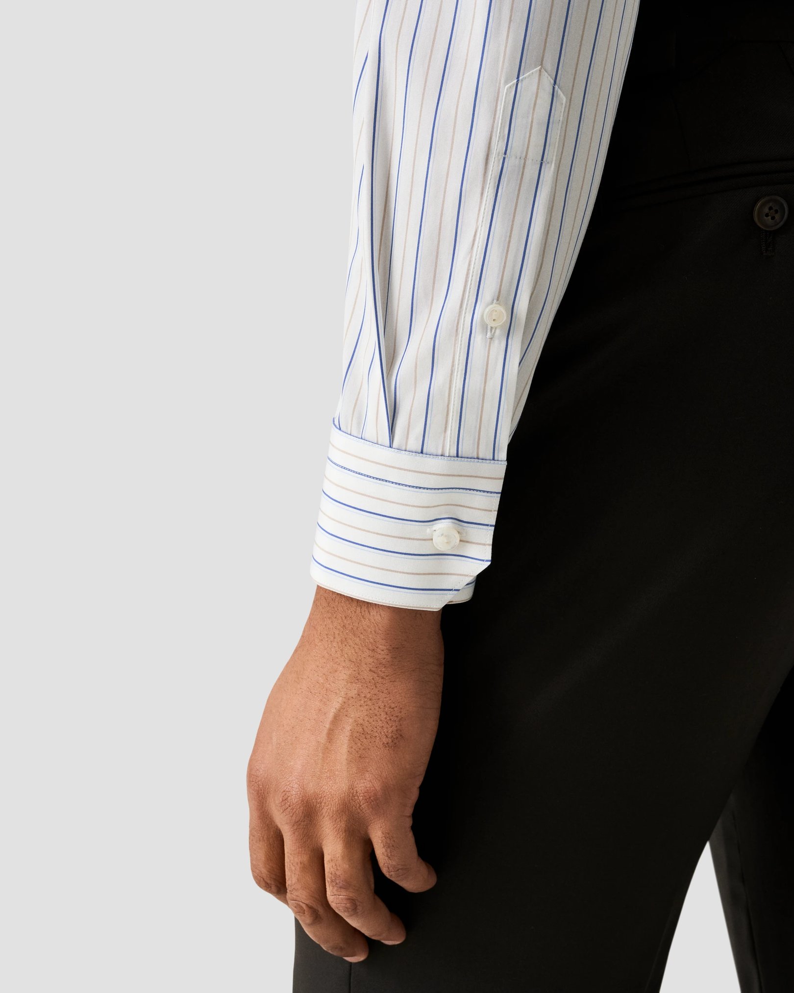 Eton - Striped Supima 120 Poplin Shirt