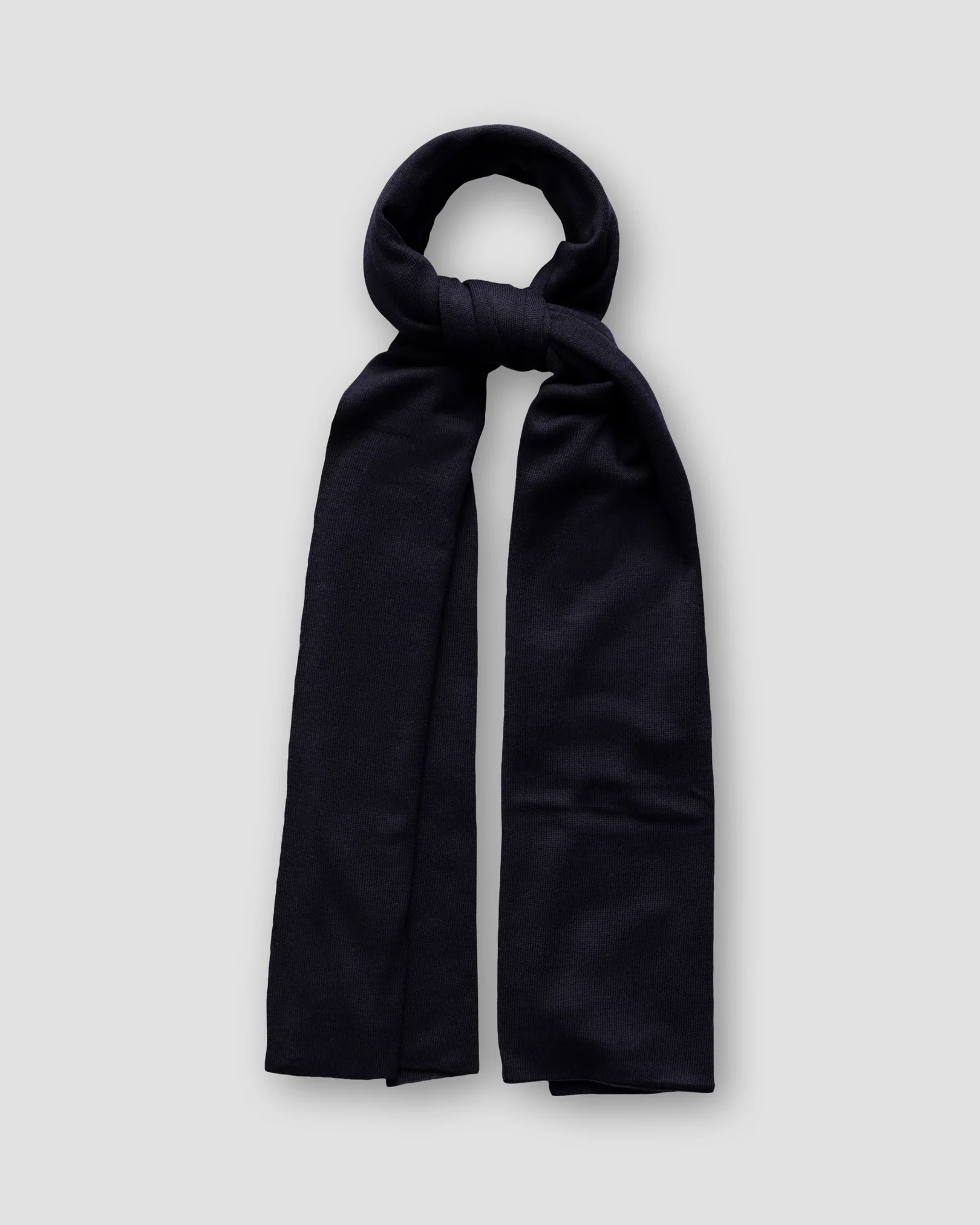 Eton - blue solid wool scarf