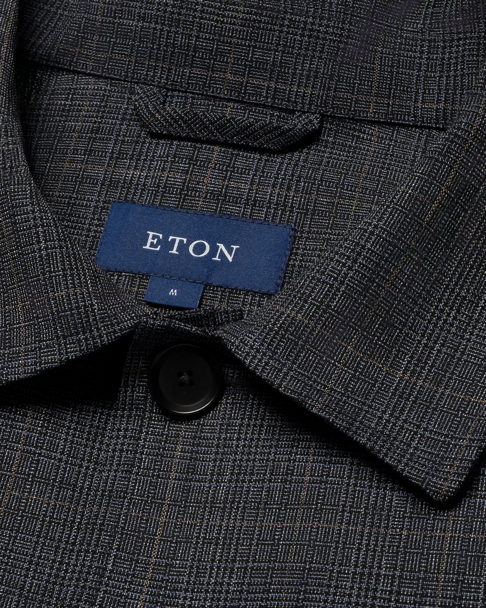 Eton - navy blue wool two pocket overshirt