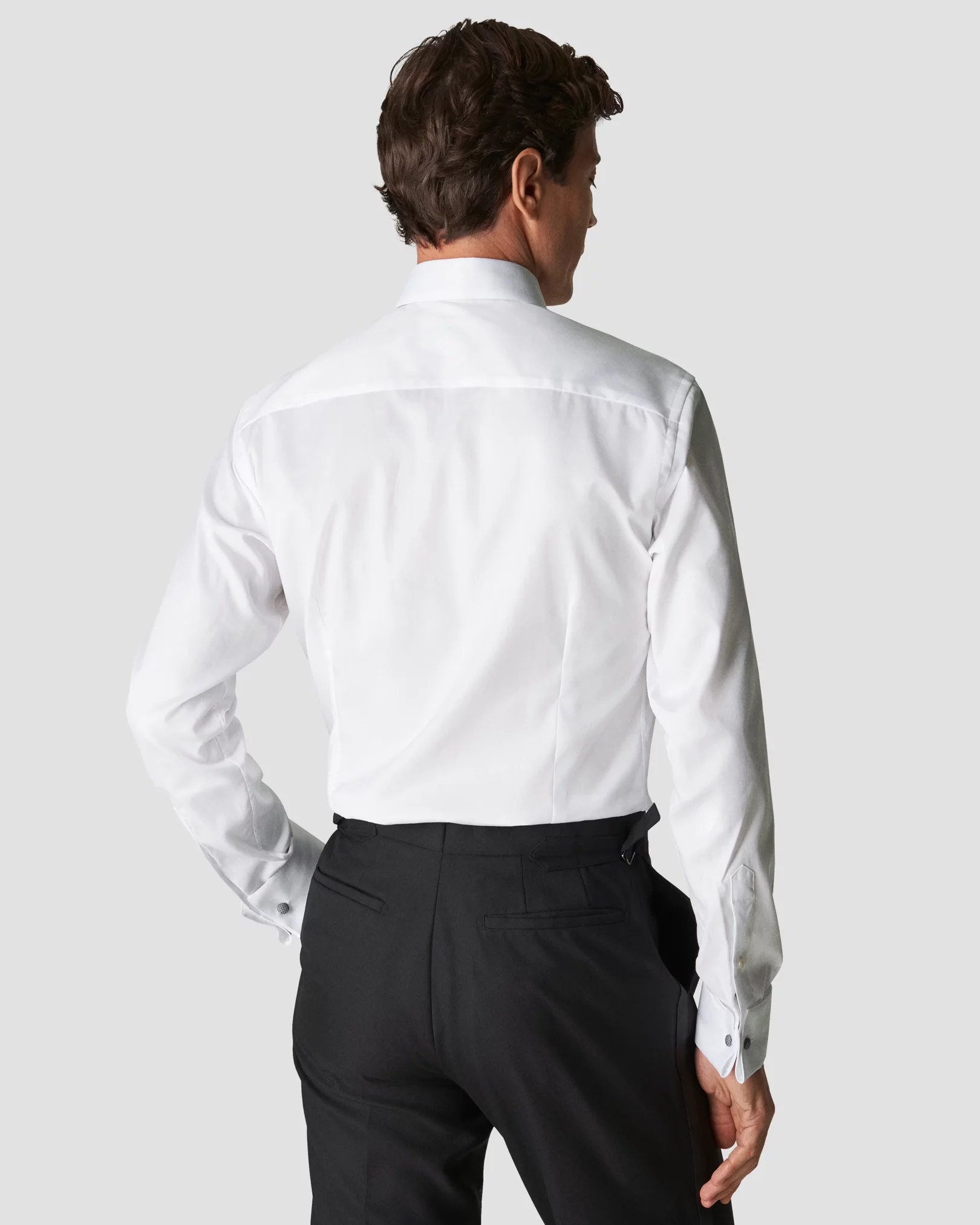 Eton - white pique swarovski shirt