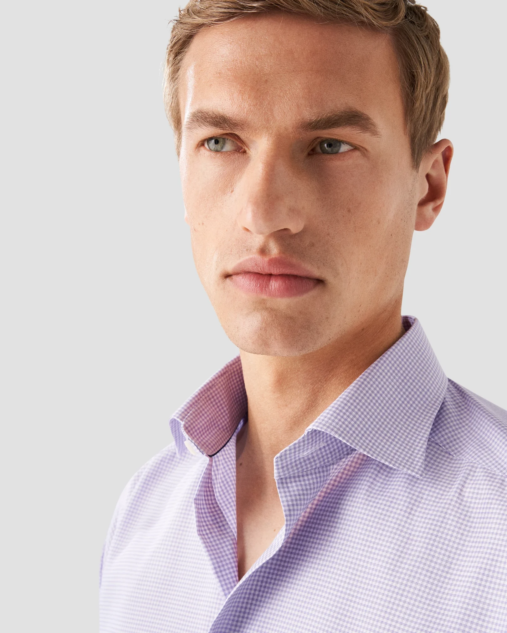 Light purple Twill Shirt - Eton