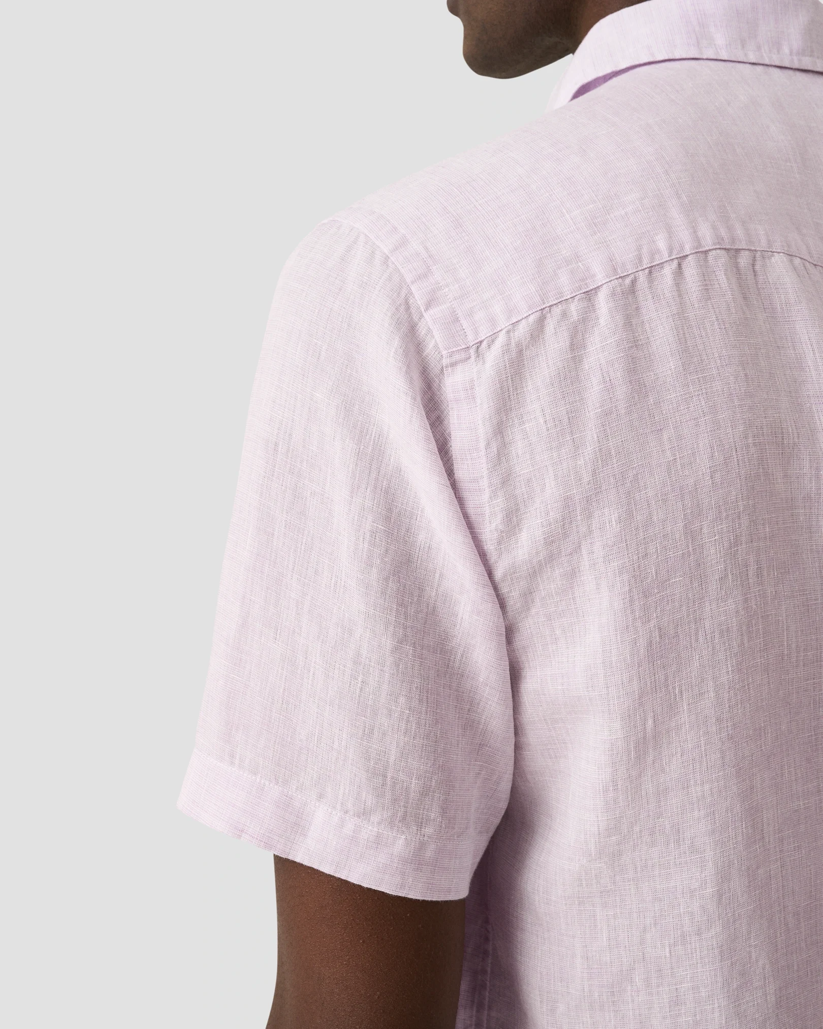 Eton - solid linen short sleeve shirt 261