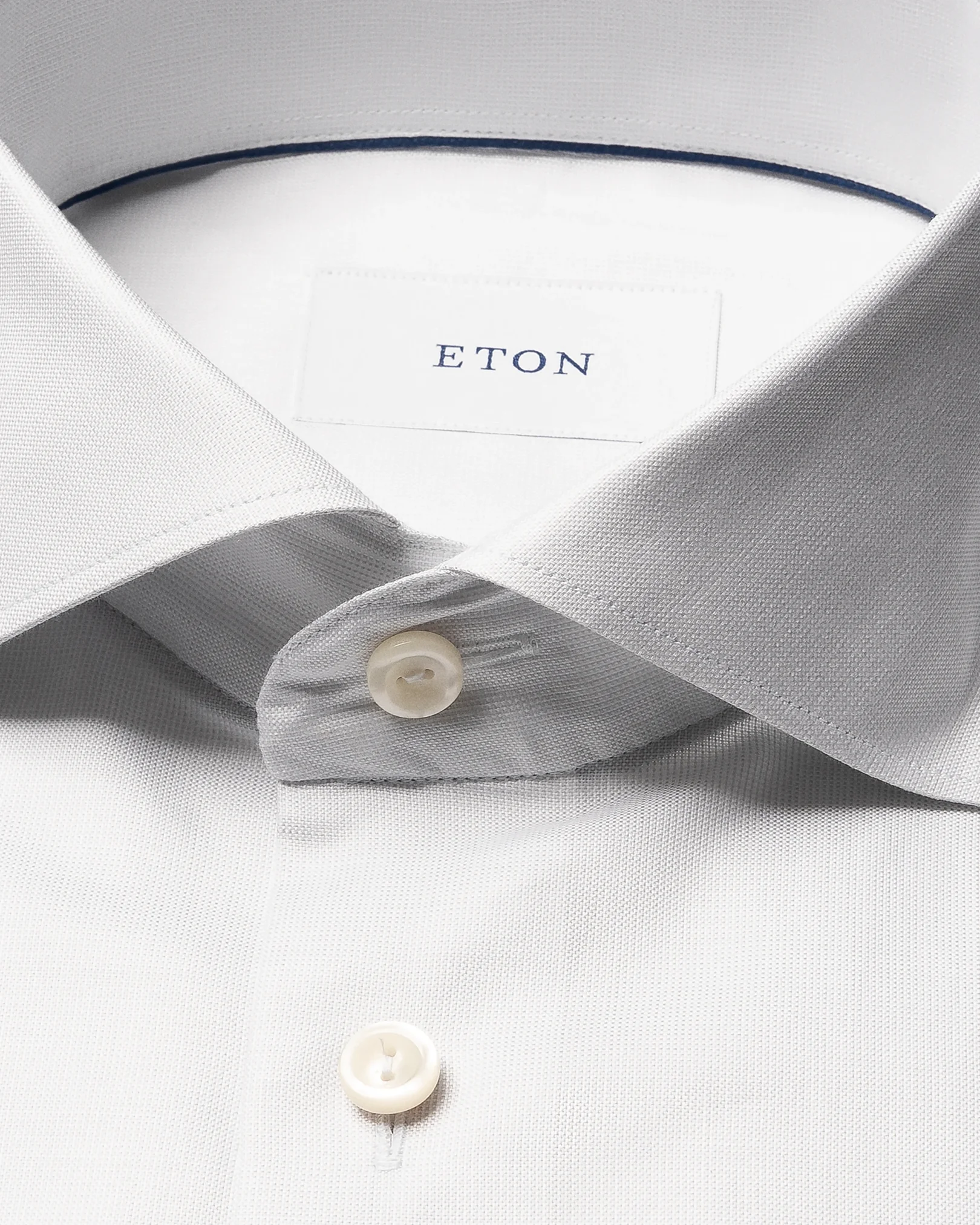 Eton - solid signature oxford shirt wide spread rounded single