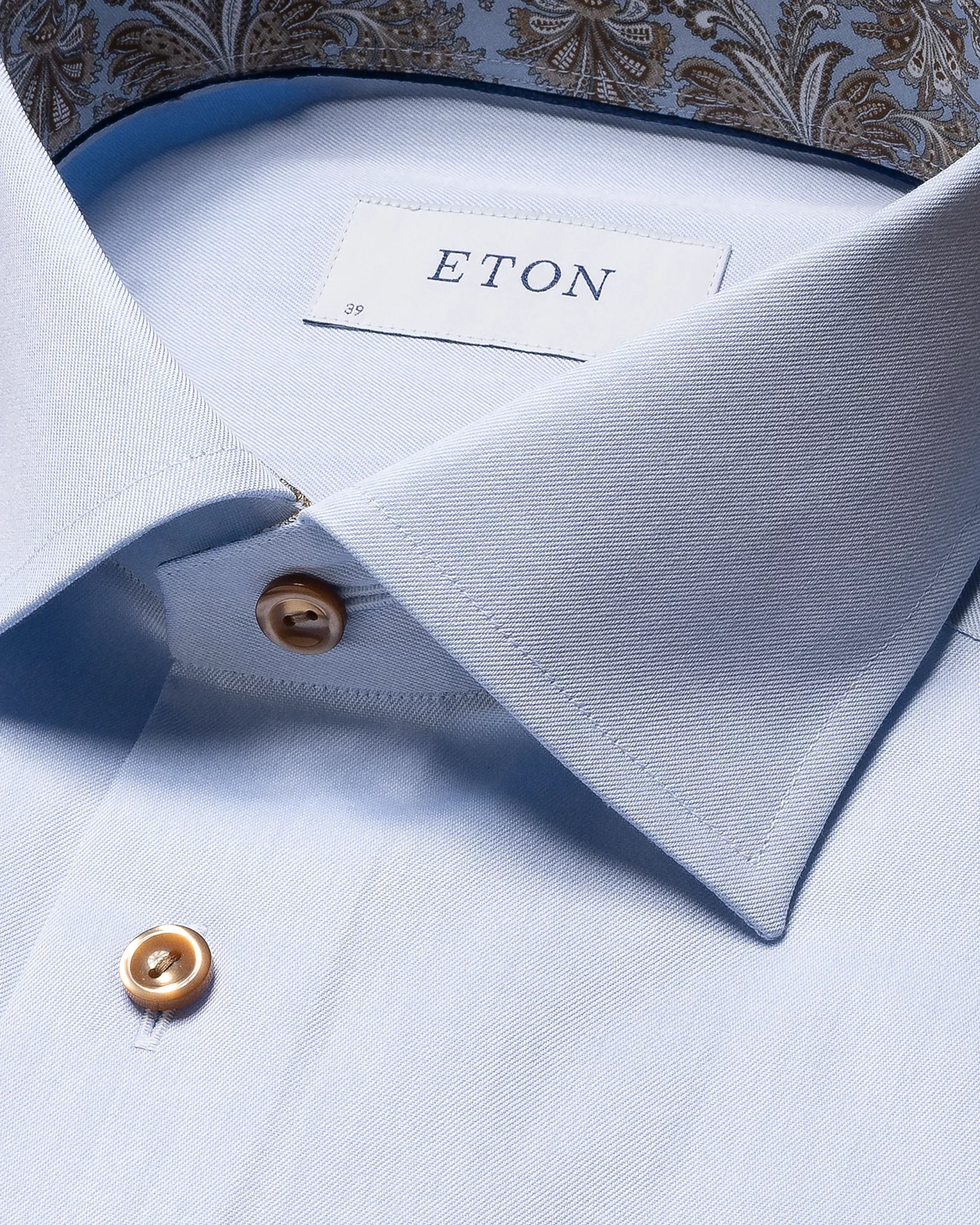 Eton - light blue contrast shirt