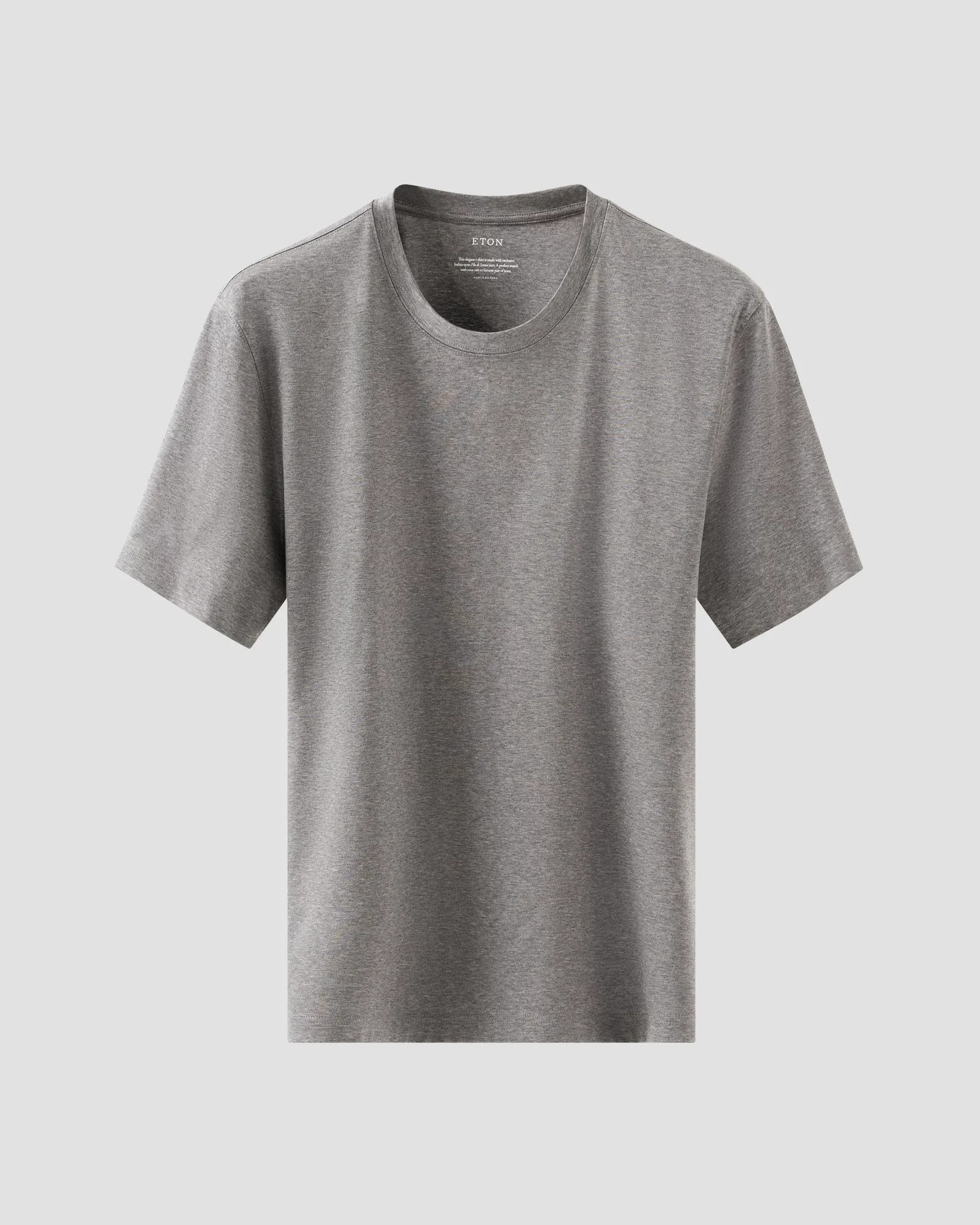 Eton - light grey neckrib t shirt