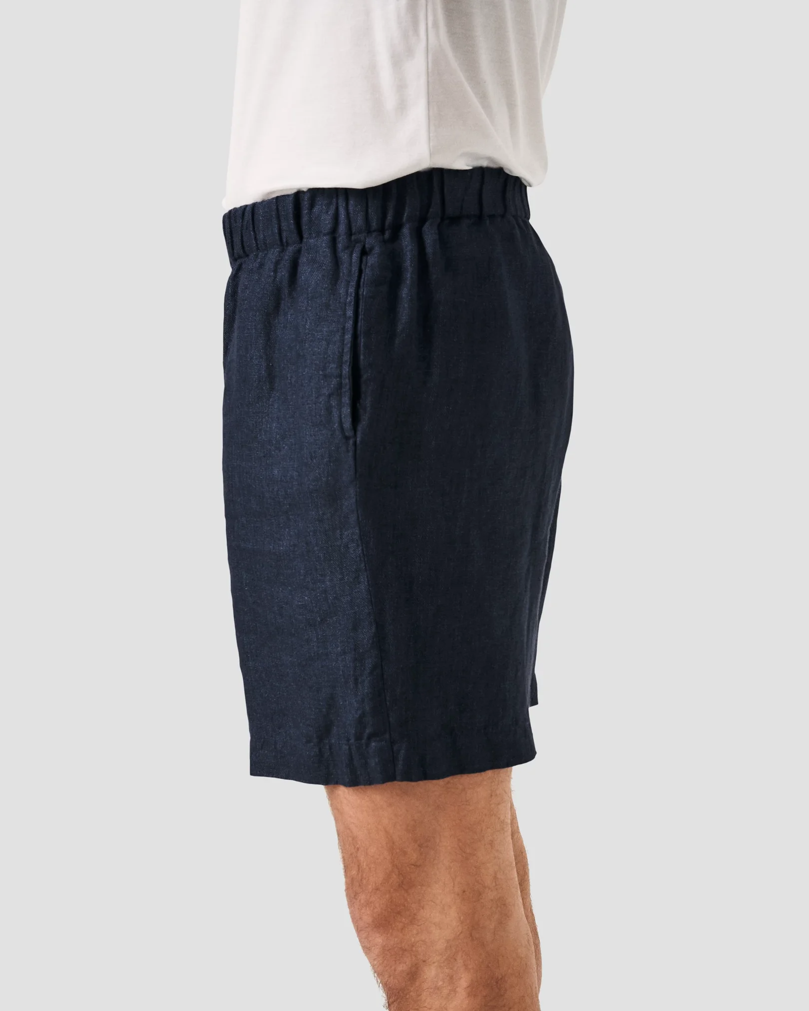 Eton - navy blue linen shorts