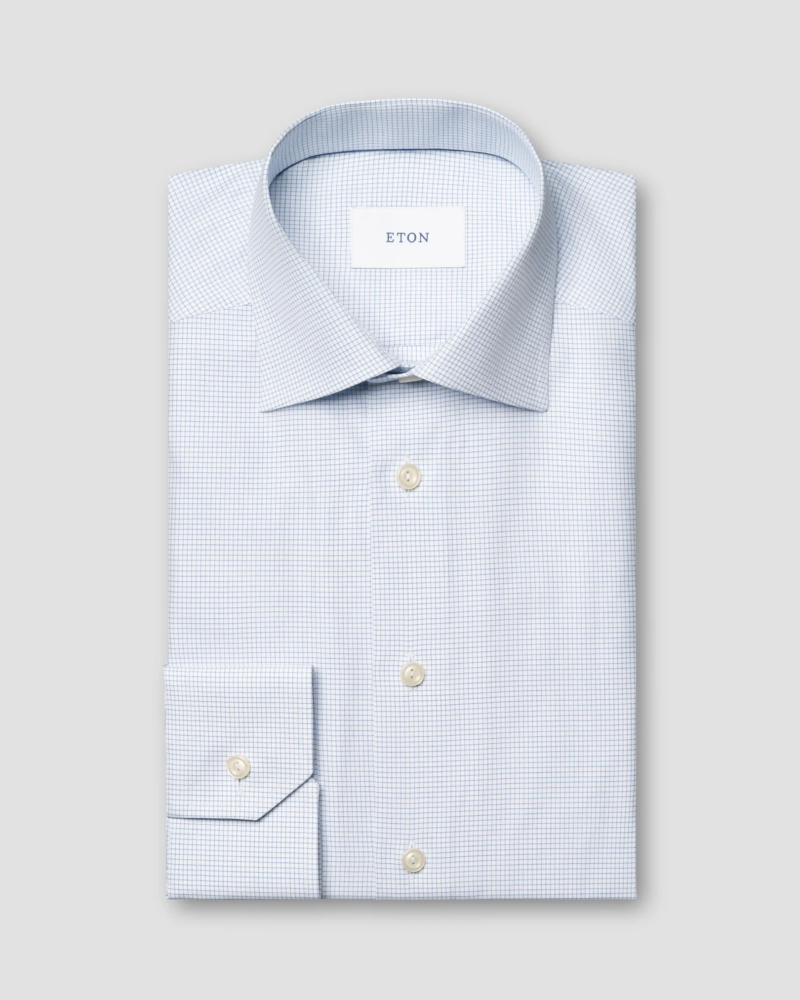 Eton - check signature twill shirt 261