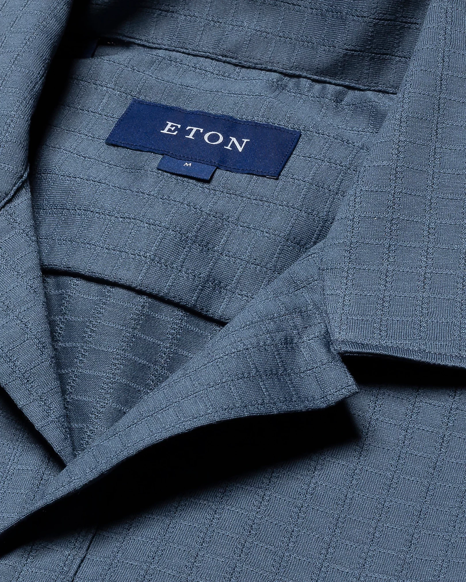 Eton - dark blue jacquard knit