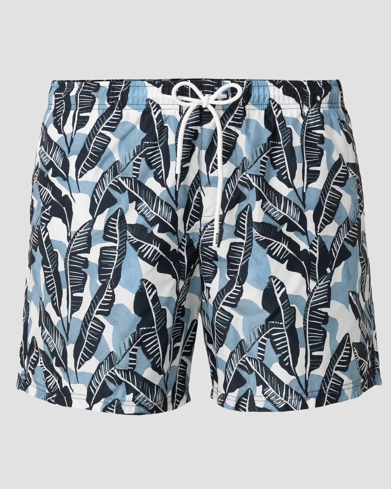 Eton - tropical leaf swim shorts