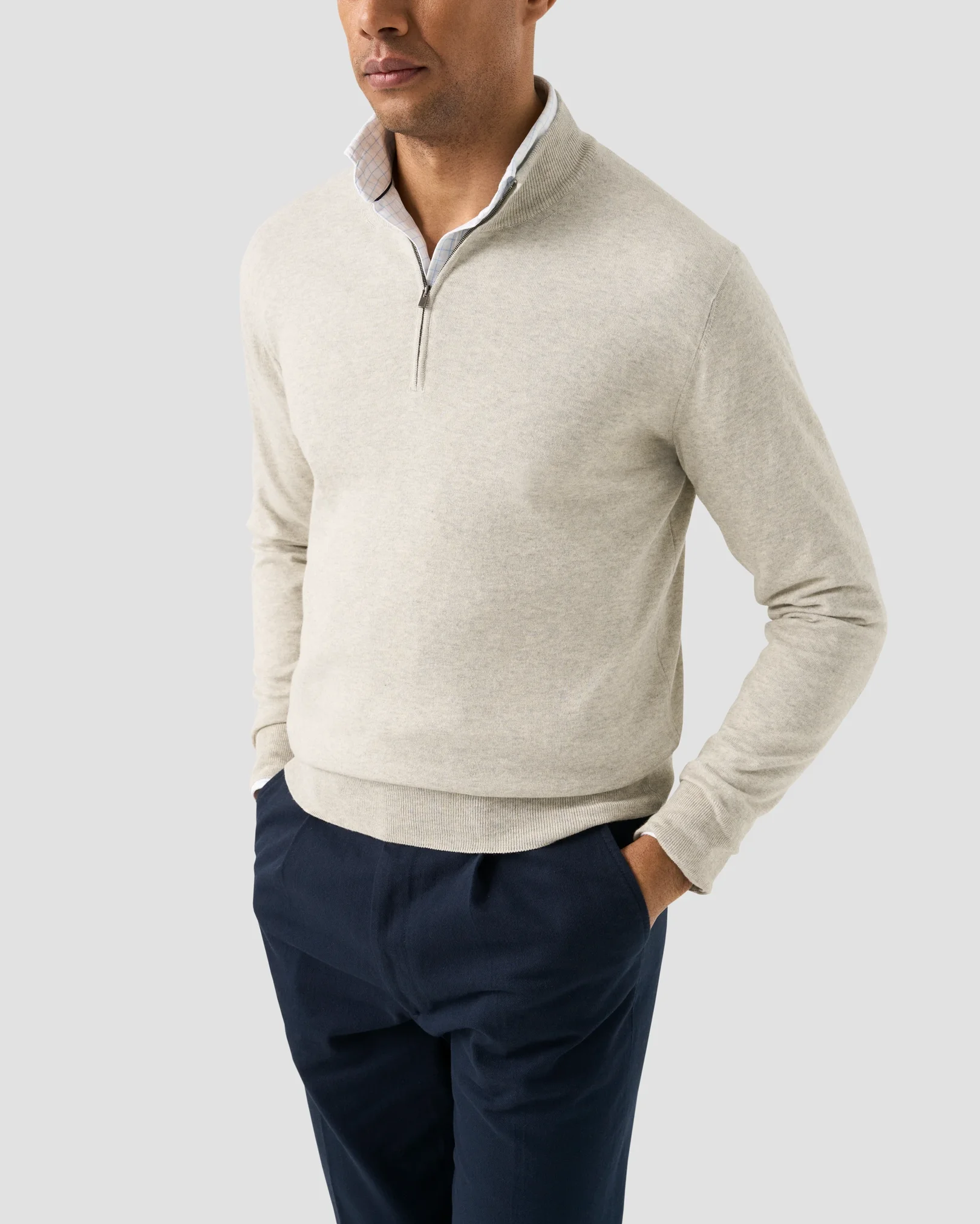 Eton - Quarter Zip Sweater