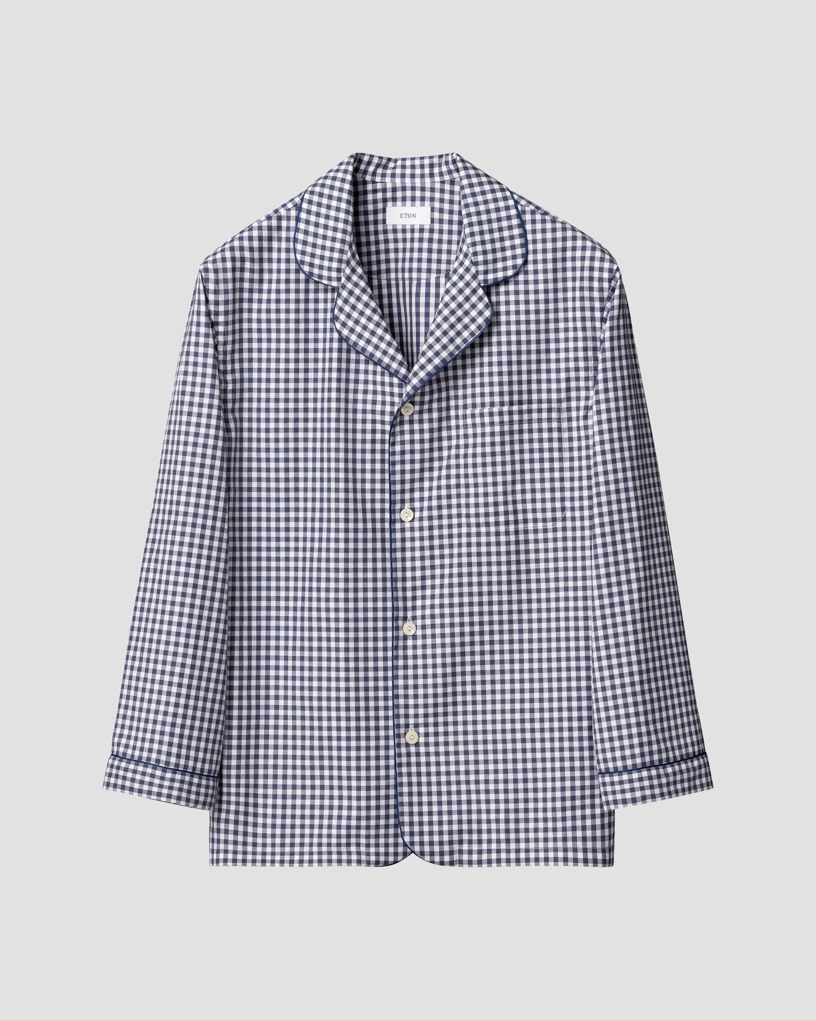 Eton - checked pyjama set navy blue