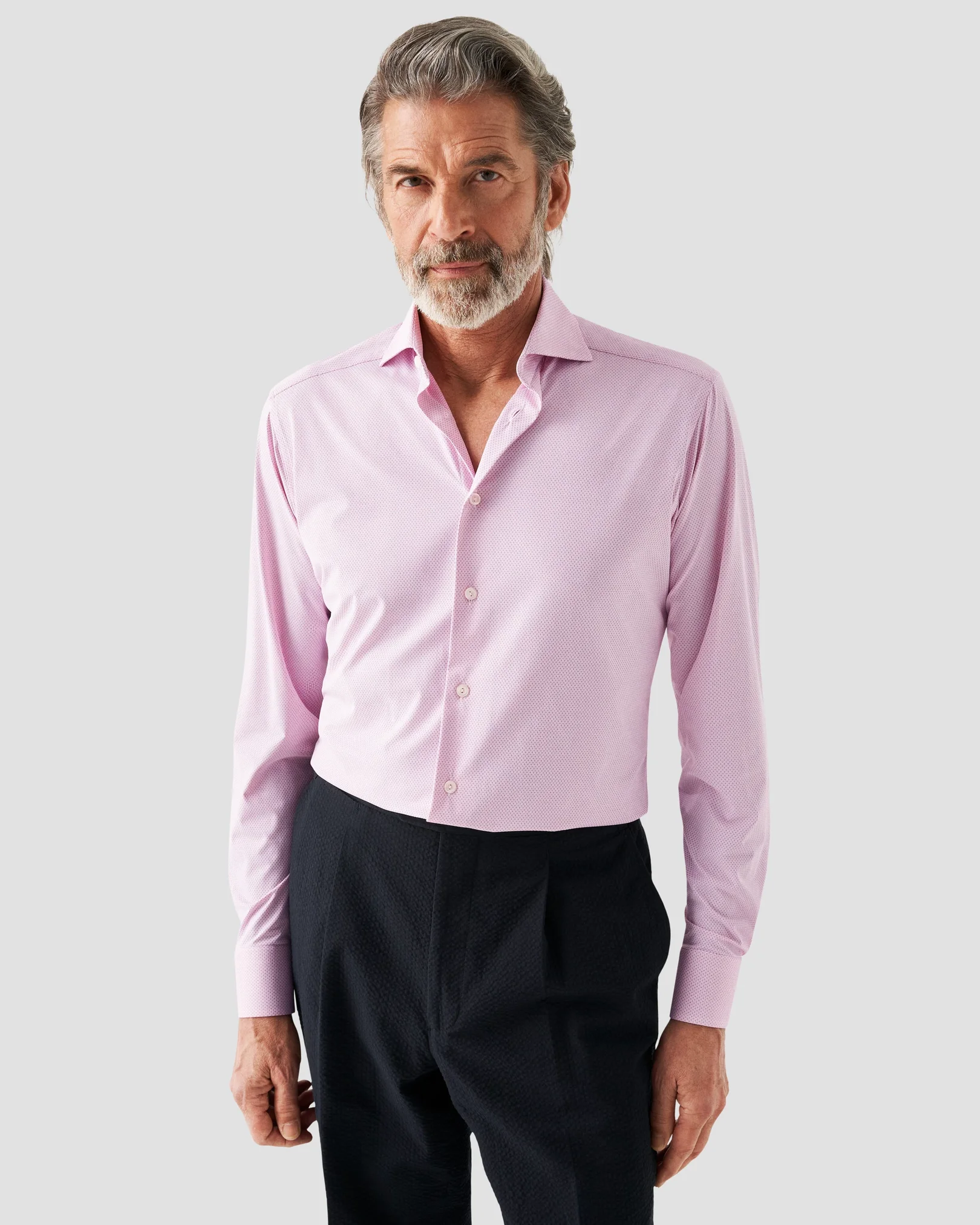 Eton - Pink Four-Way Stretch Shirt